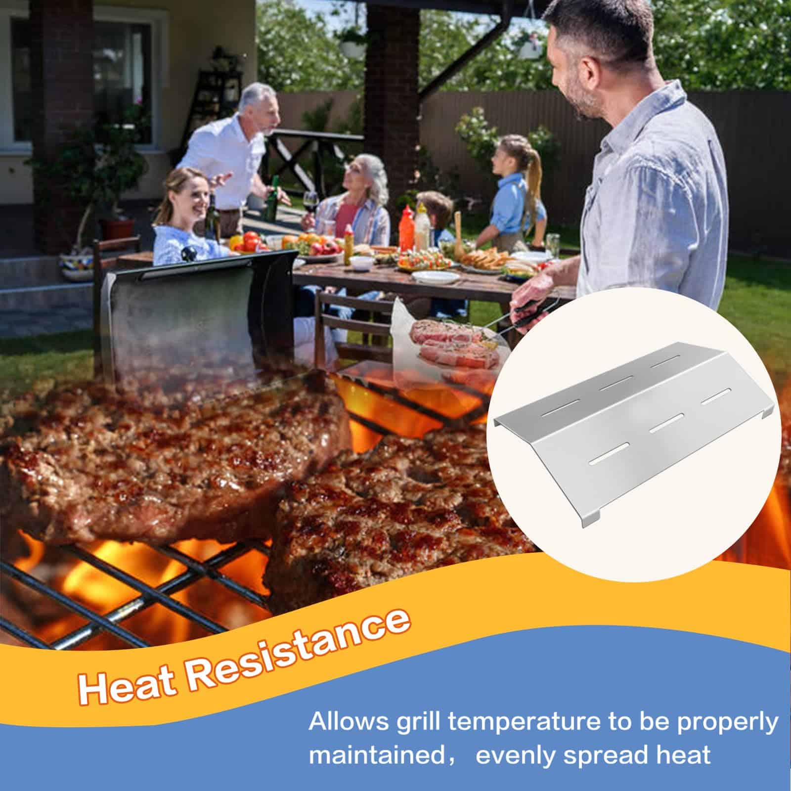 Derurizy SST18L-6 Reemplazo de Placa de Calor para Parrilla - Imagen 6