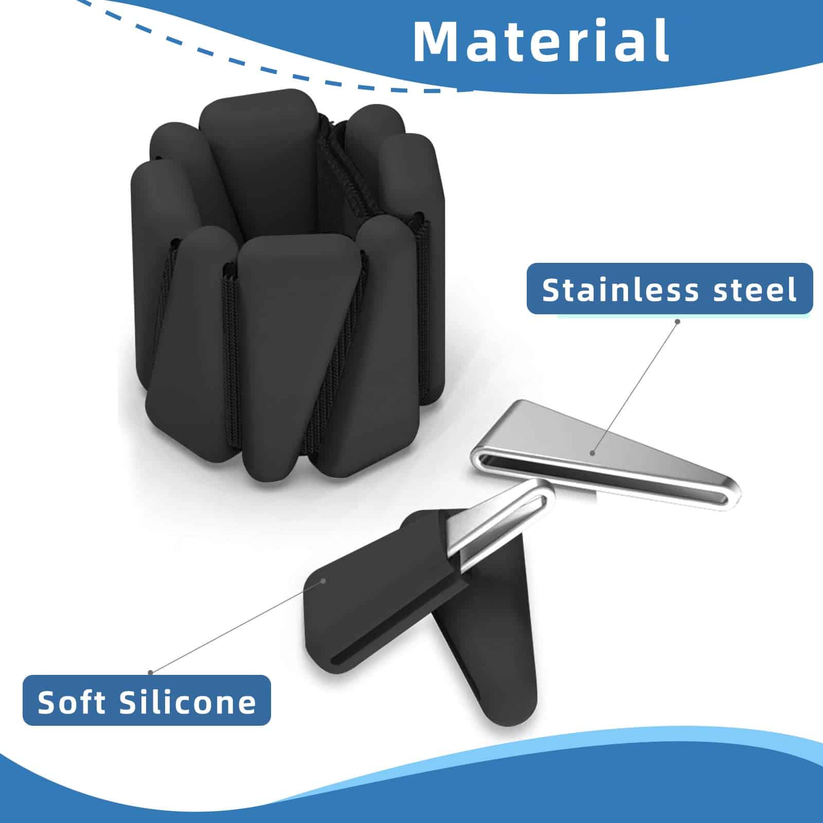 Pesas de Muñeca y Tobillo para Mujeres y Hombres Set de 2 - Imagen 4