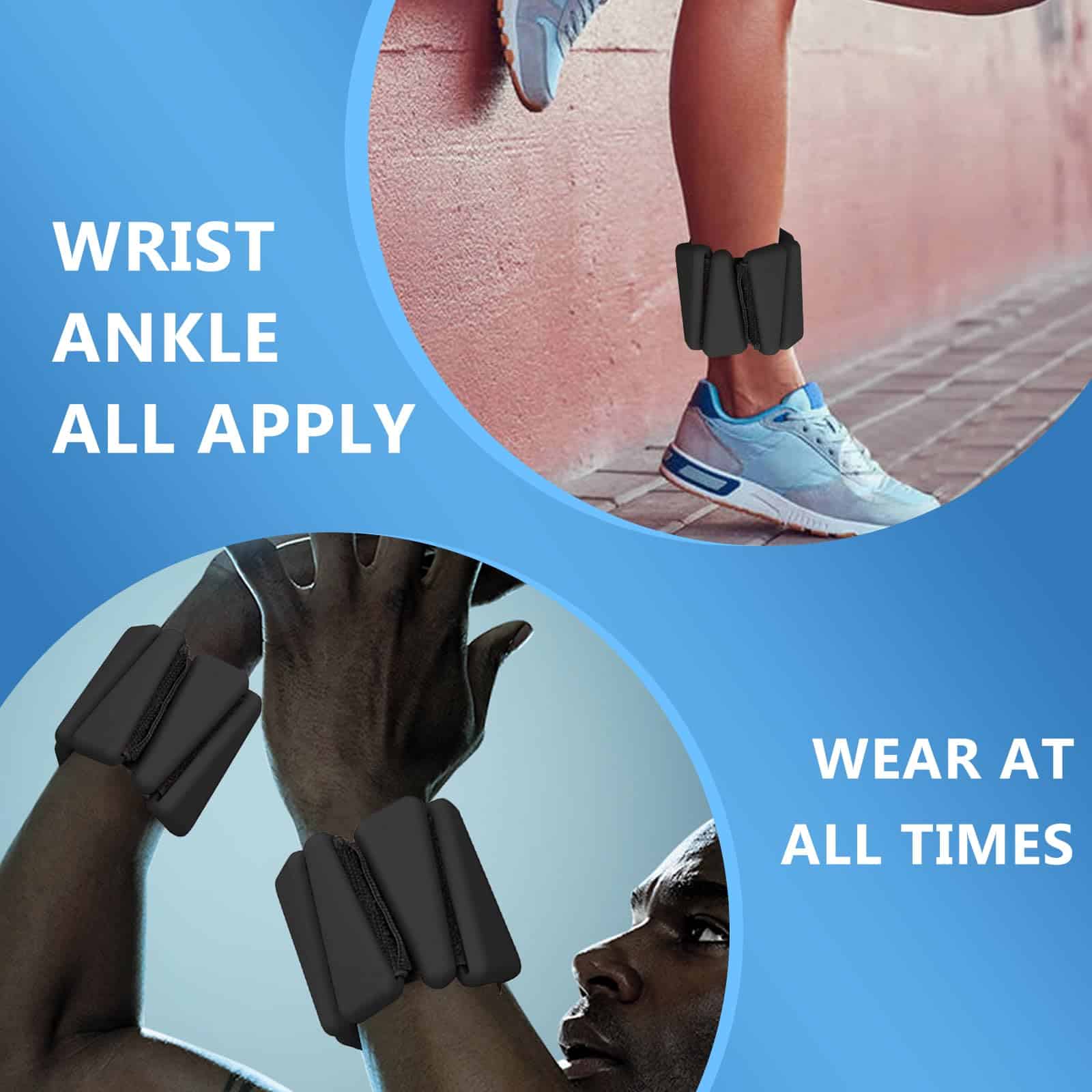 Pesas de Muñeca y Tobillo para Mujeres y Hombres Set de 2 - Imagen 5