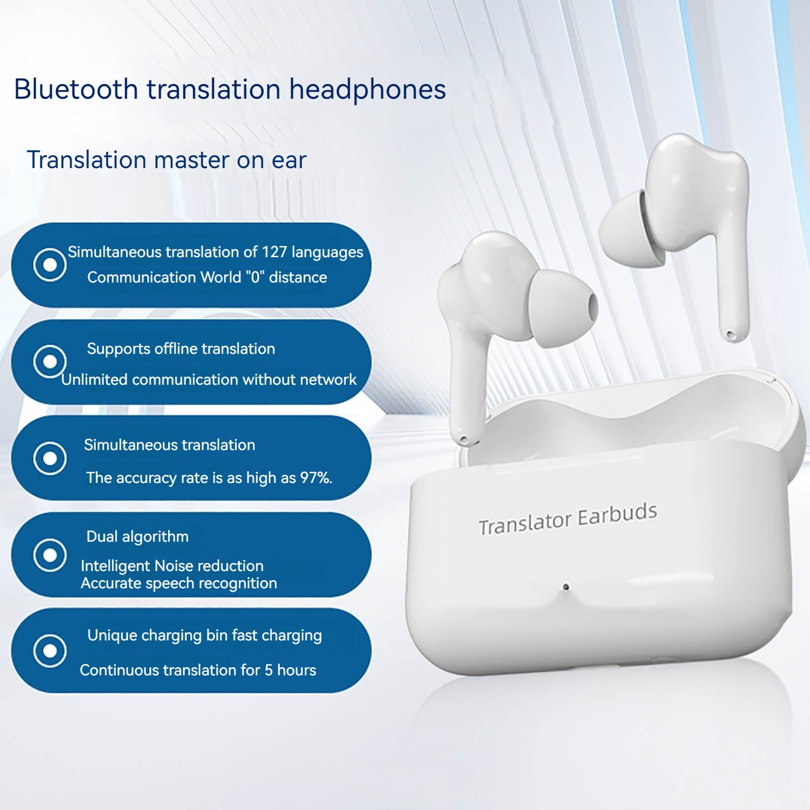 Audífonos Traductores de Idiomas - Dispositivo de - Imagen 3