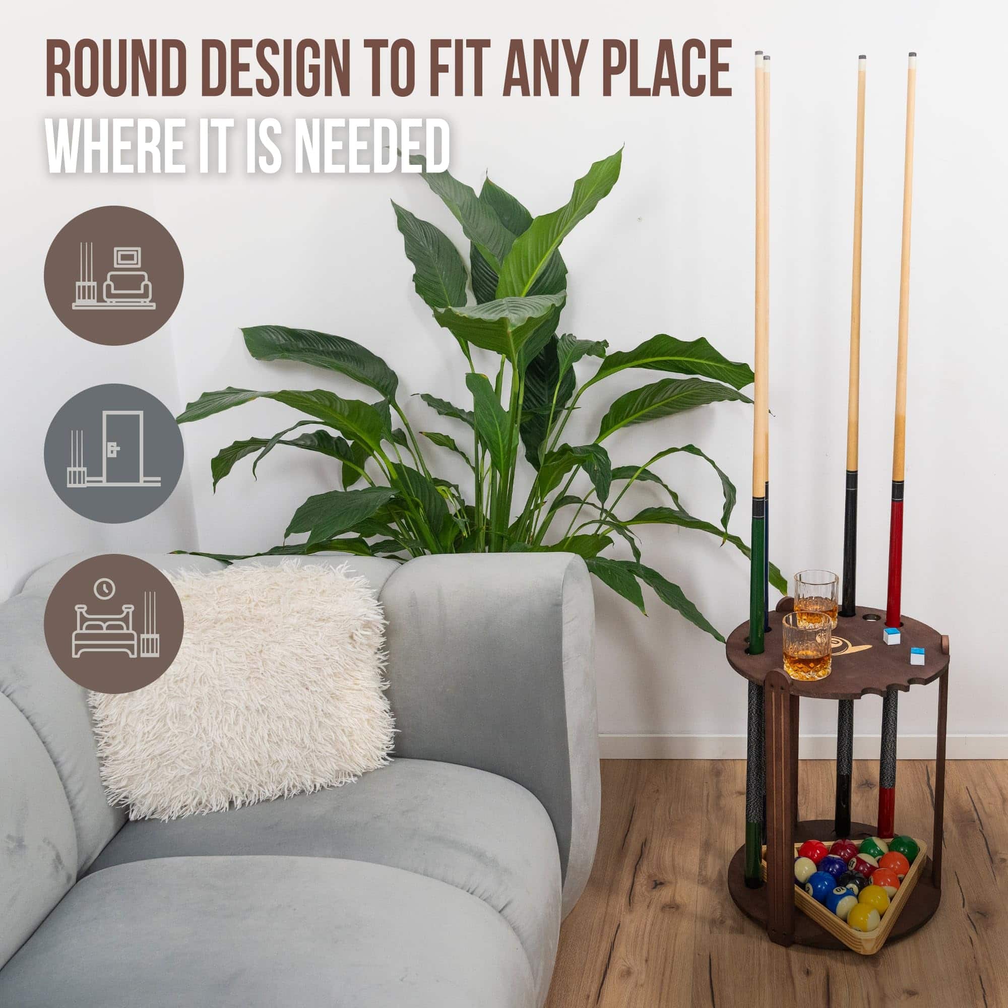 Soporte de Palo de Billar - Soporte de Palo de Billar de - Imagen 7