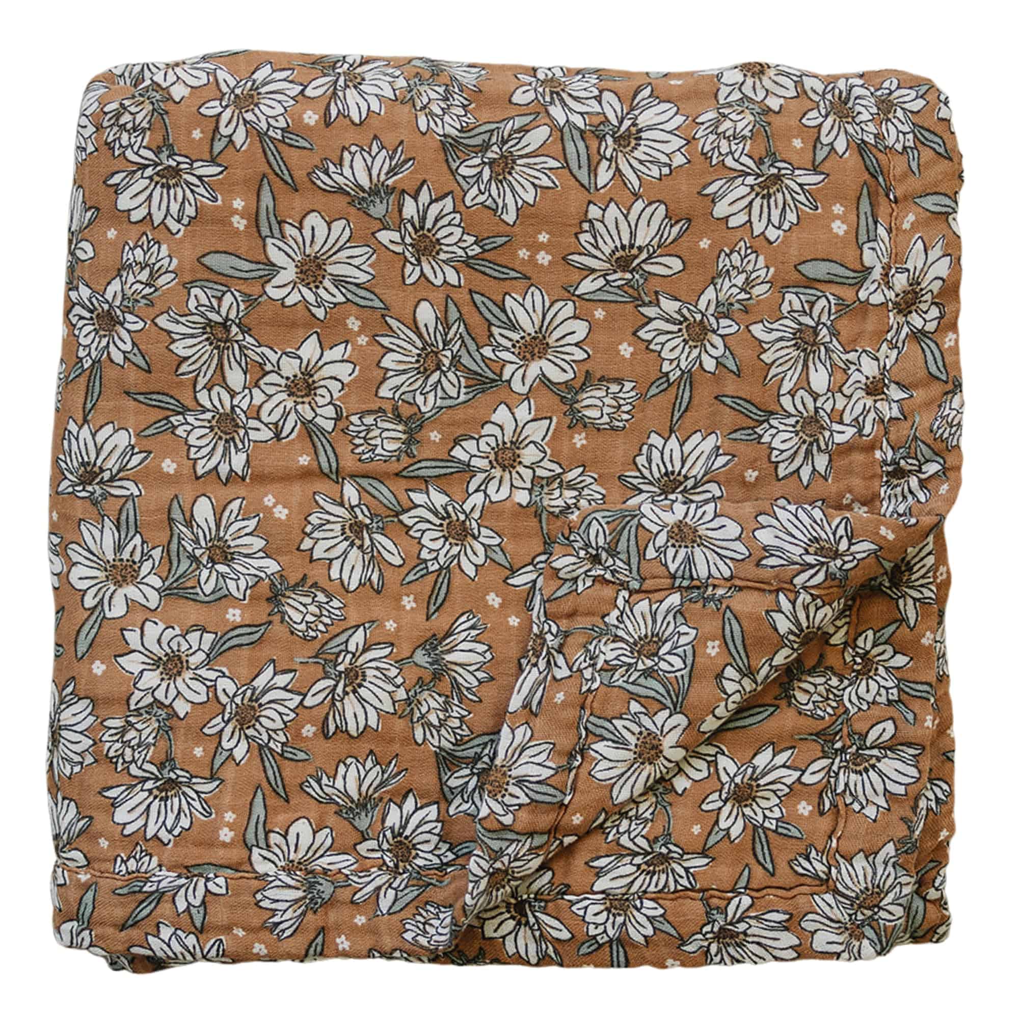 Mebie Baby Muslin Quilt, Magnolia, Manta de algodón 100%