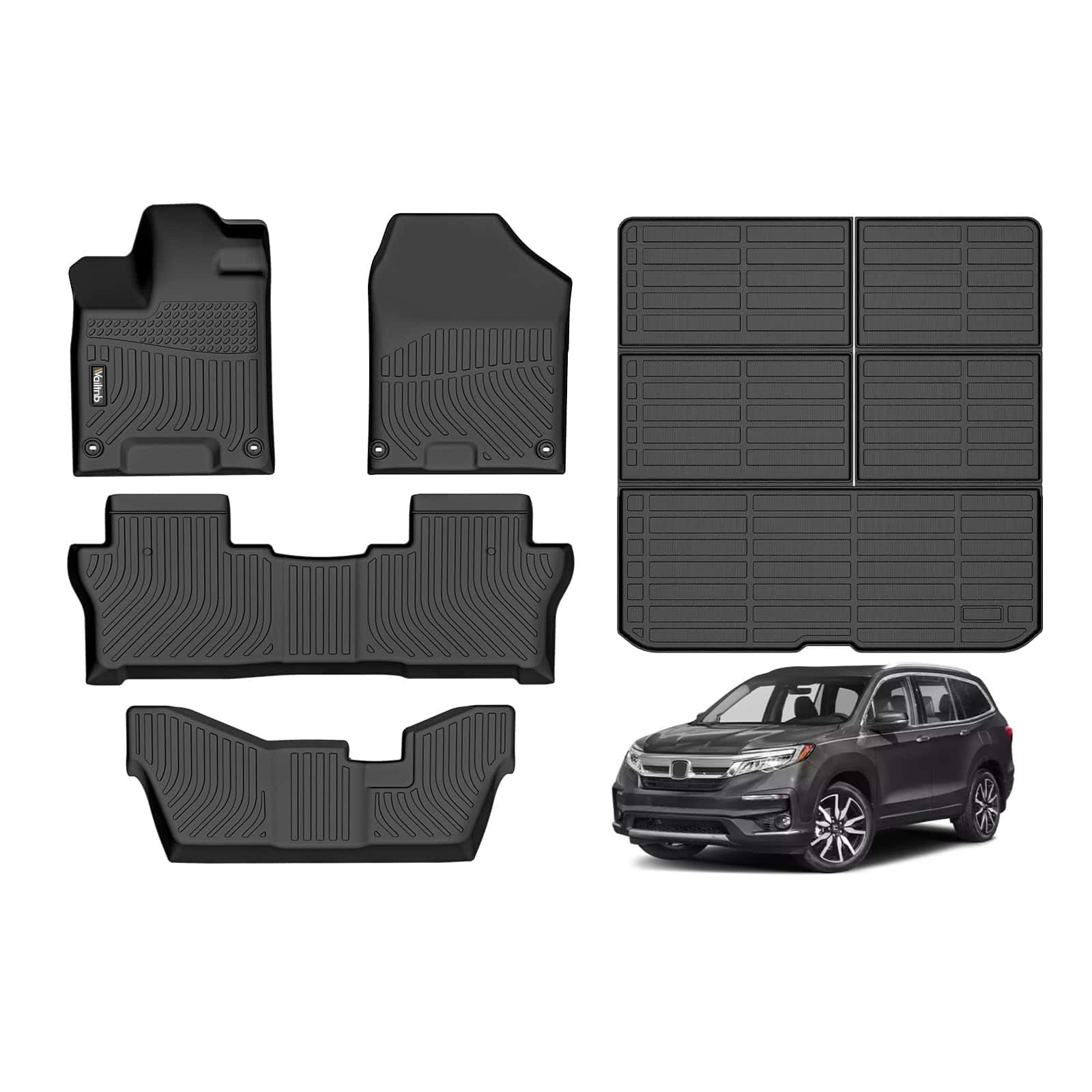 Set de Tapetes de Piso y Forro de Maletero para Honda Pilot