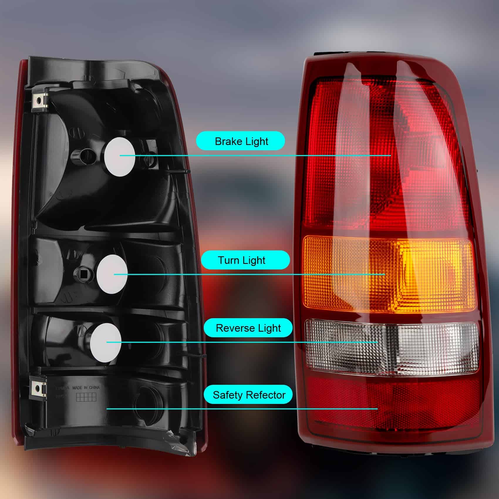 Luces traseras compatibles con 1999-2006 GMC Sierra Chevy - Imagen 3