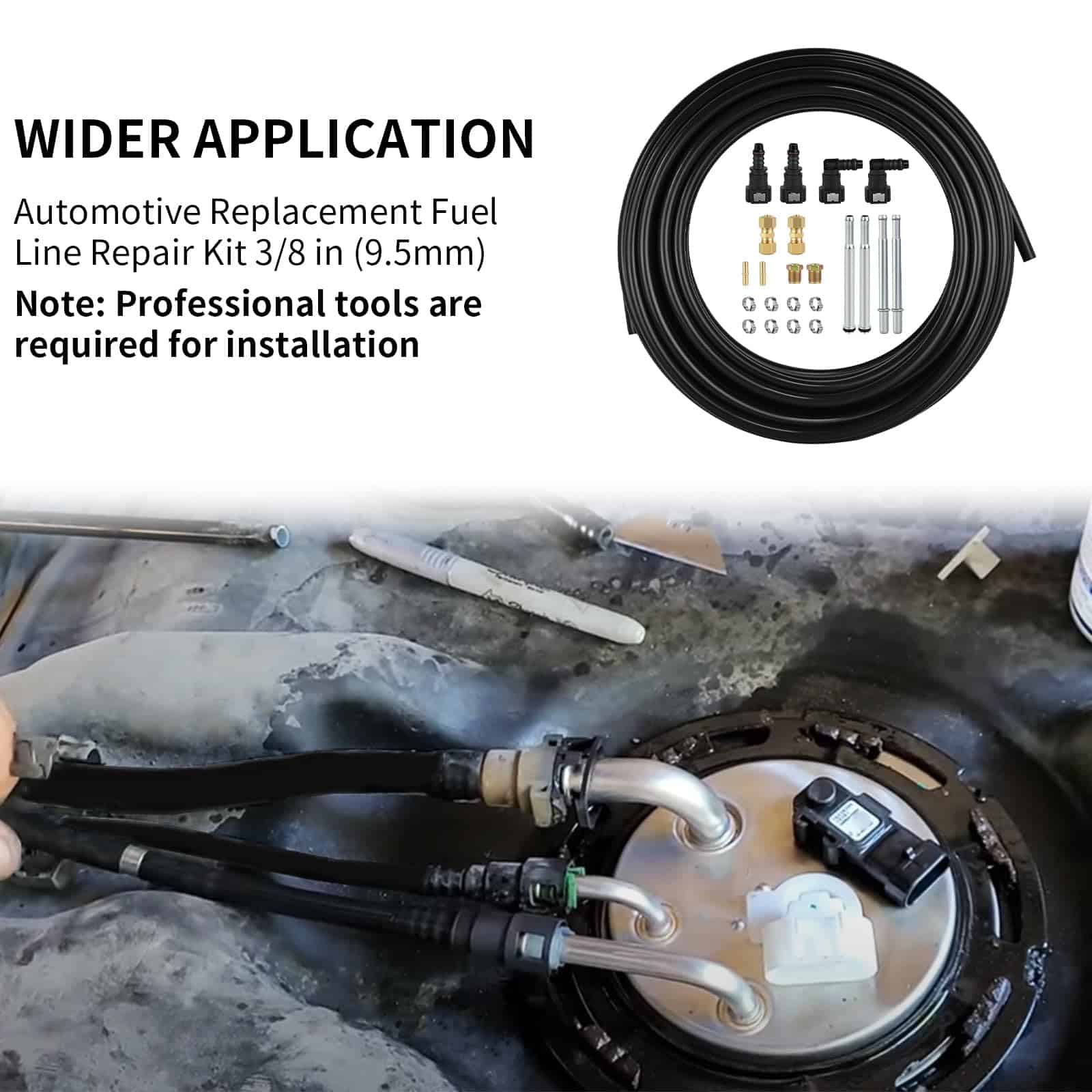 MuRealy 3/8" Línea de Combustible - Kit de Repuesto Premium - Imagen 3