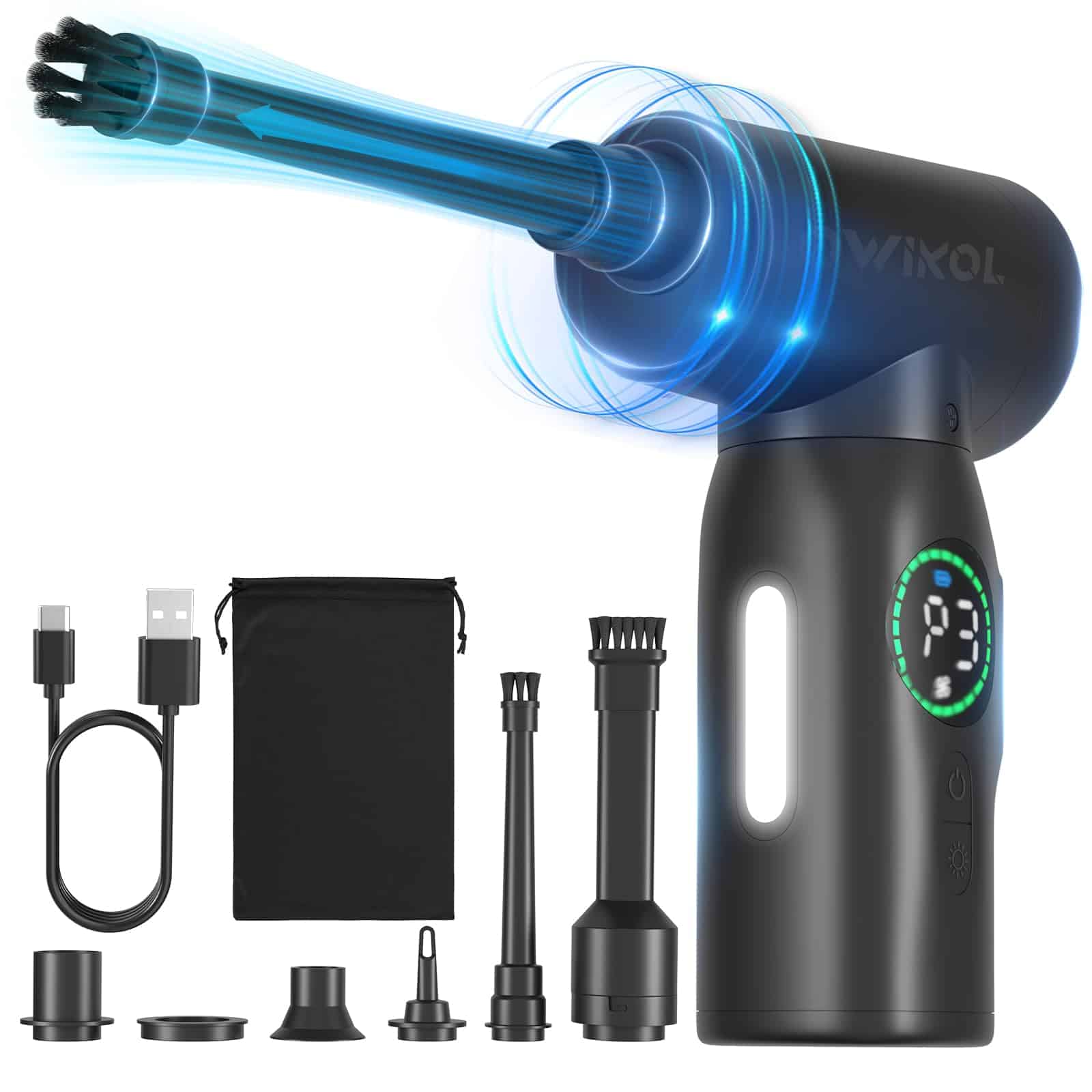 Soplador de Aire Comprimido - Soplador de Aire -Negro