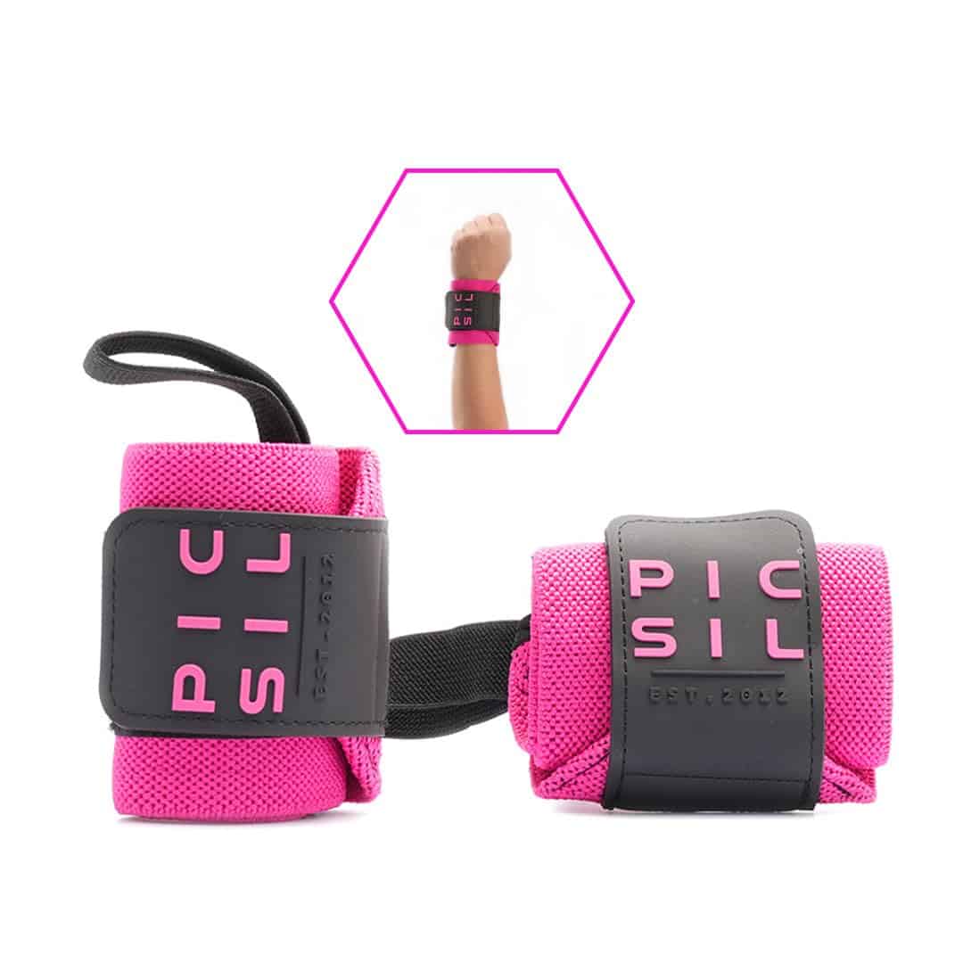 PICSIL Muñequeras con Cierre de Doble Tela, Correas