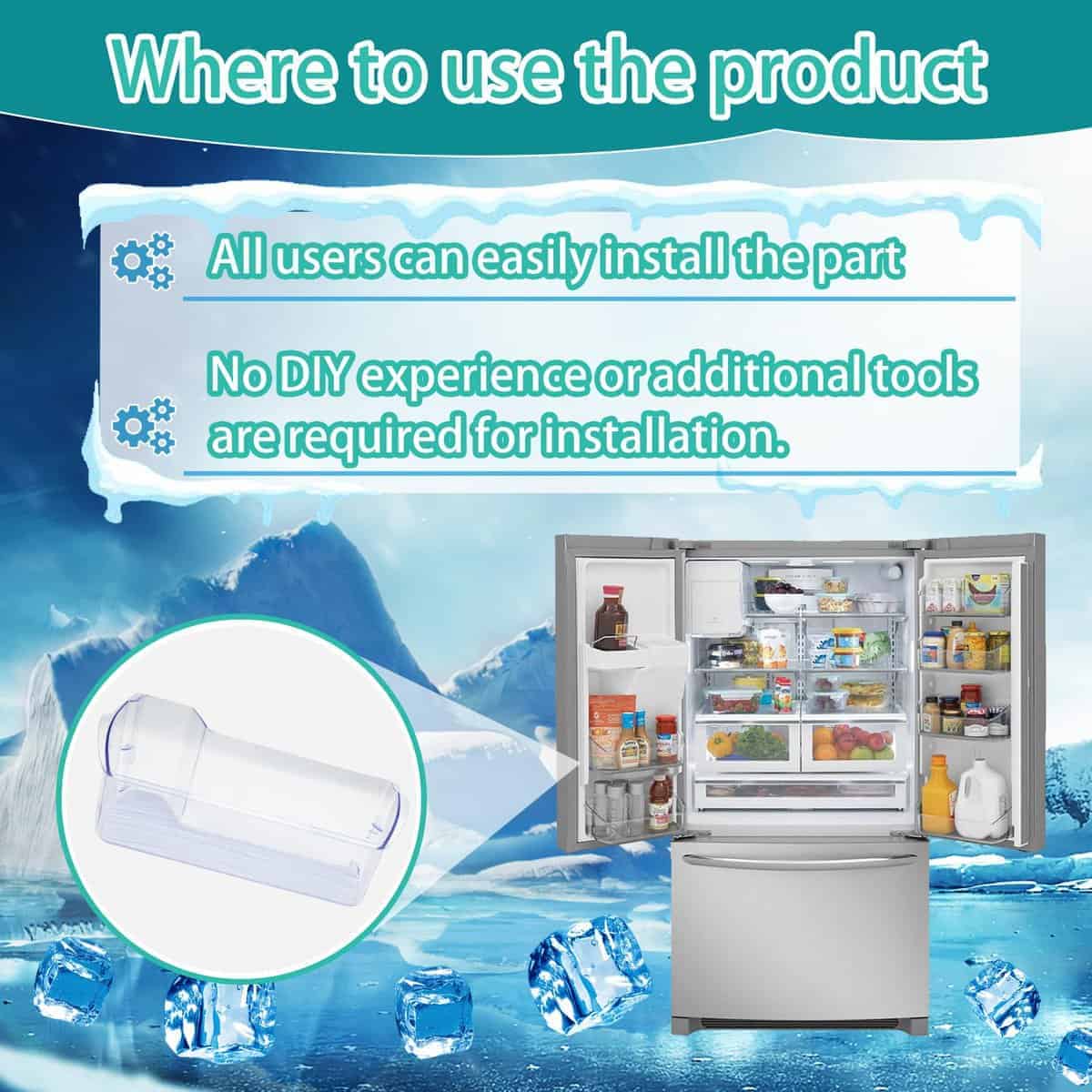 Repisa de puerta mejorada 242071301 compatible con - Imagen 8