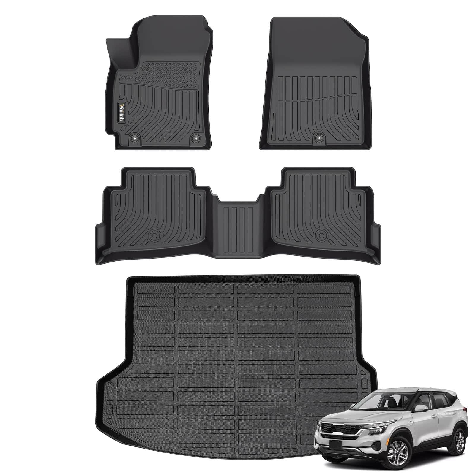 Juego de Tapetes para Piso y Carga Fit Kia Seltos 2020-2023