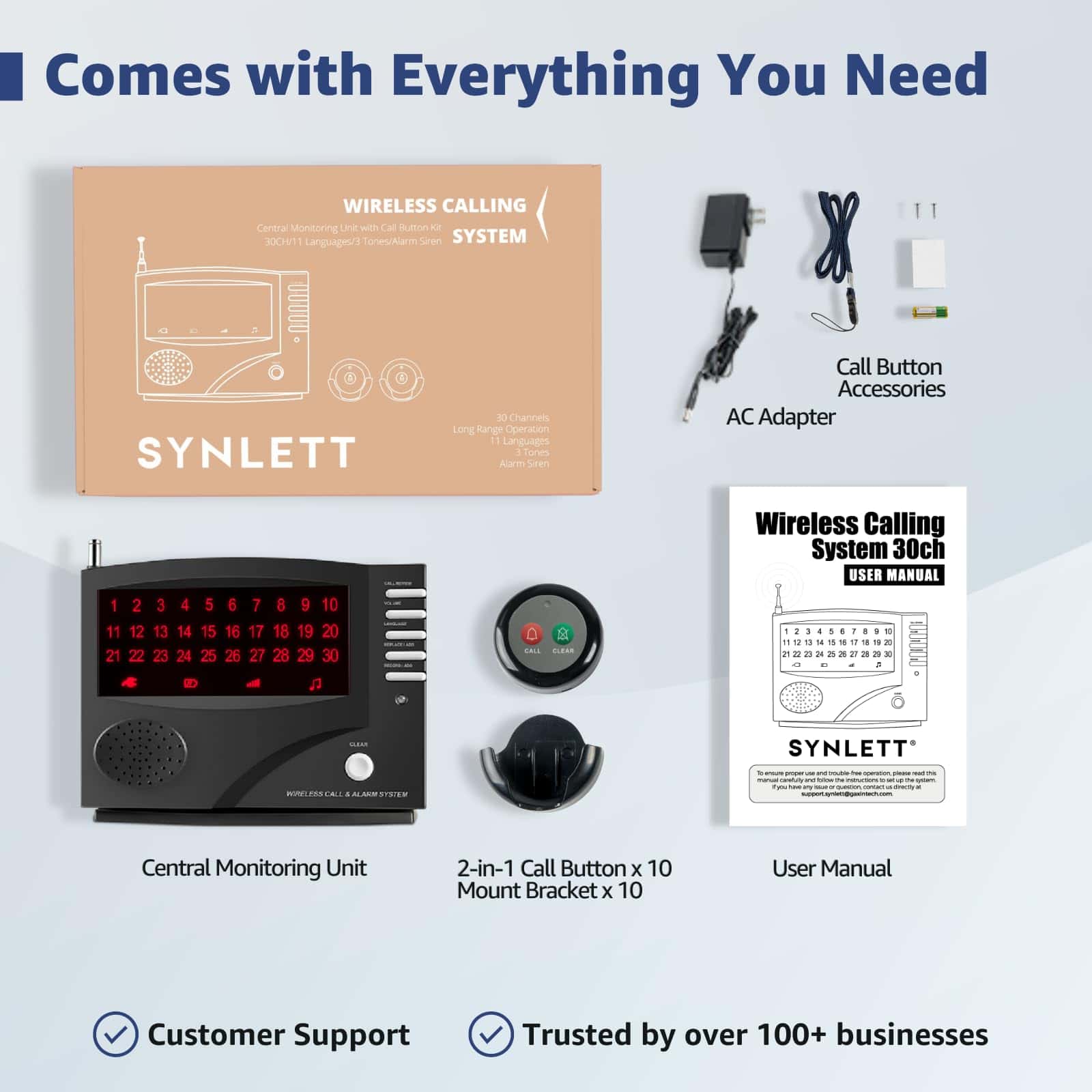 Sistema de Llamada de Enfermera SYNLETT con -Negro - Imagen 7