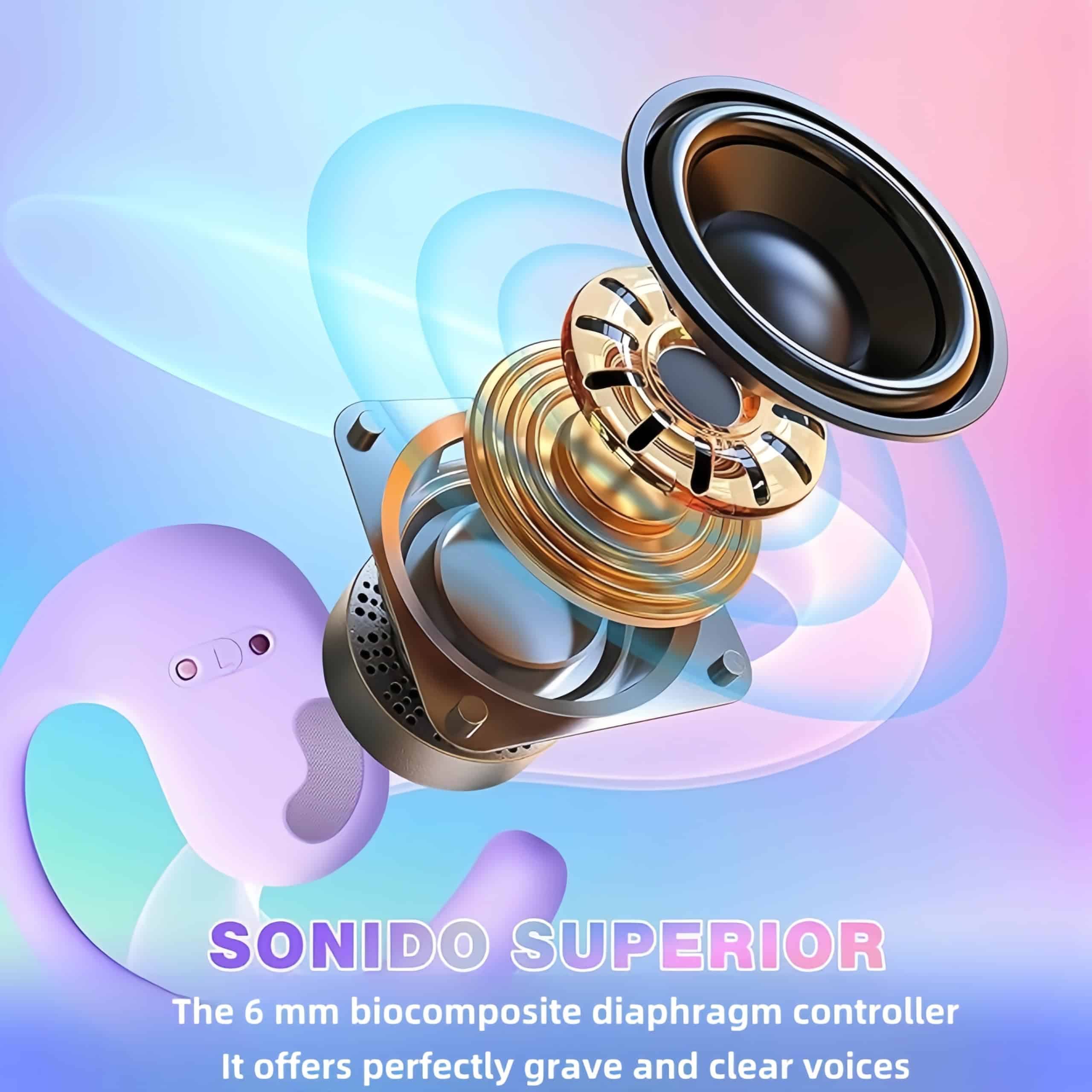 Newalkee Newalker Auriculares de Oreja Abierta, Bluetooth - Imagen 4