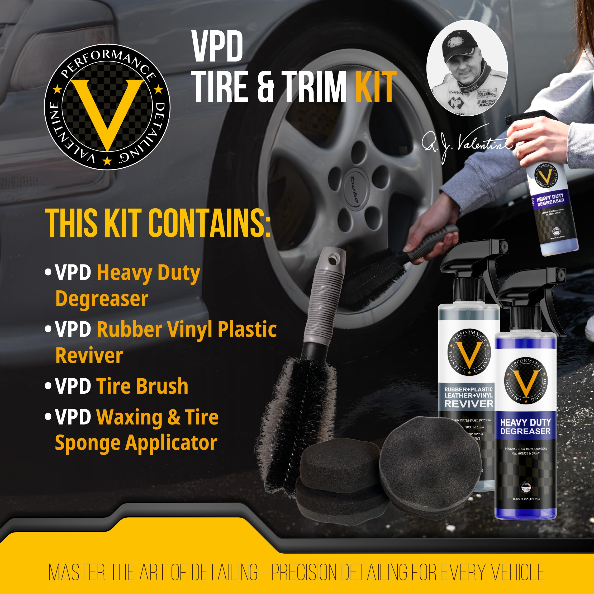 Kit de Detallado VPD para Neumáticos y Molduras - Incluye - Imagen 3