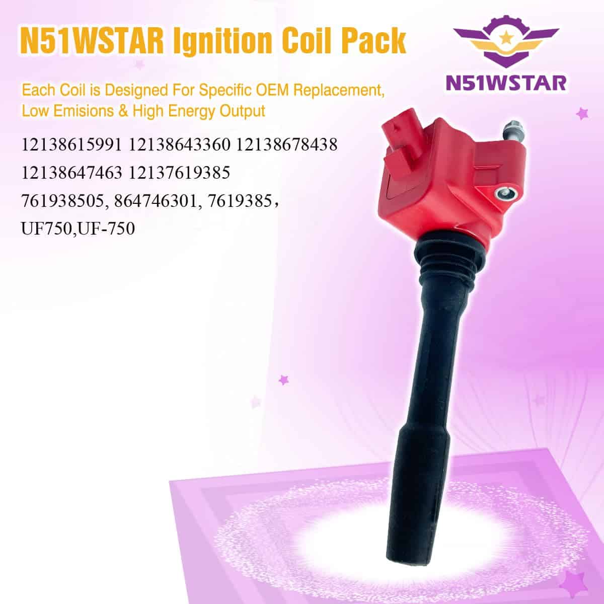 Conjunto de 6 bobinas de encendido de alta energía N51WSTAR - Imagen 7