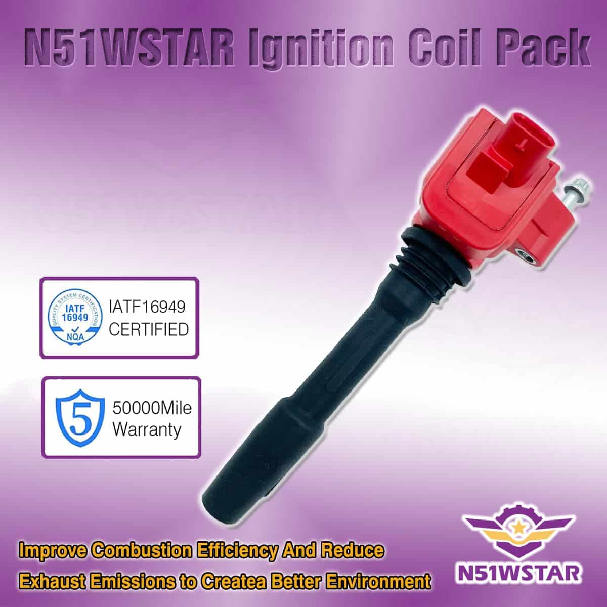 Conjunto de 6 bobinas de encendido de alta energía N51WSTAR - Imagen 5