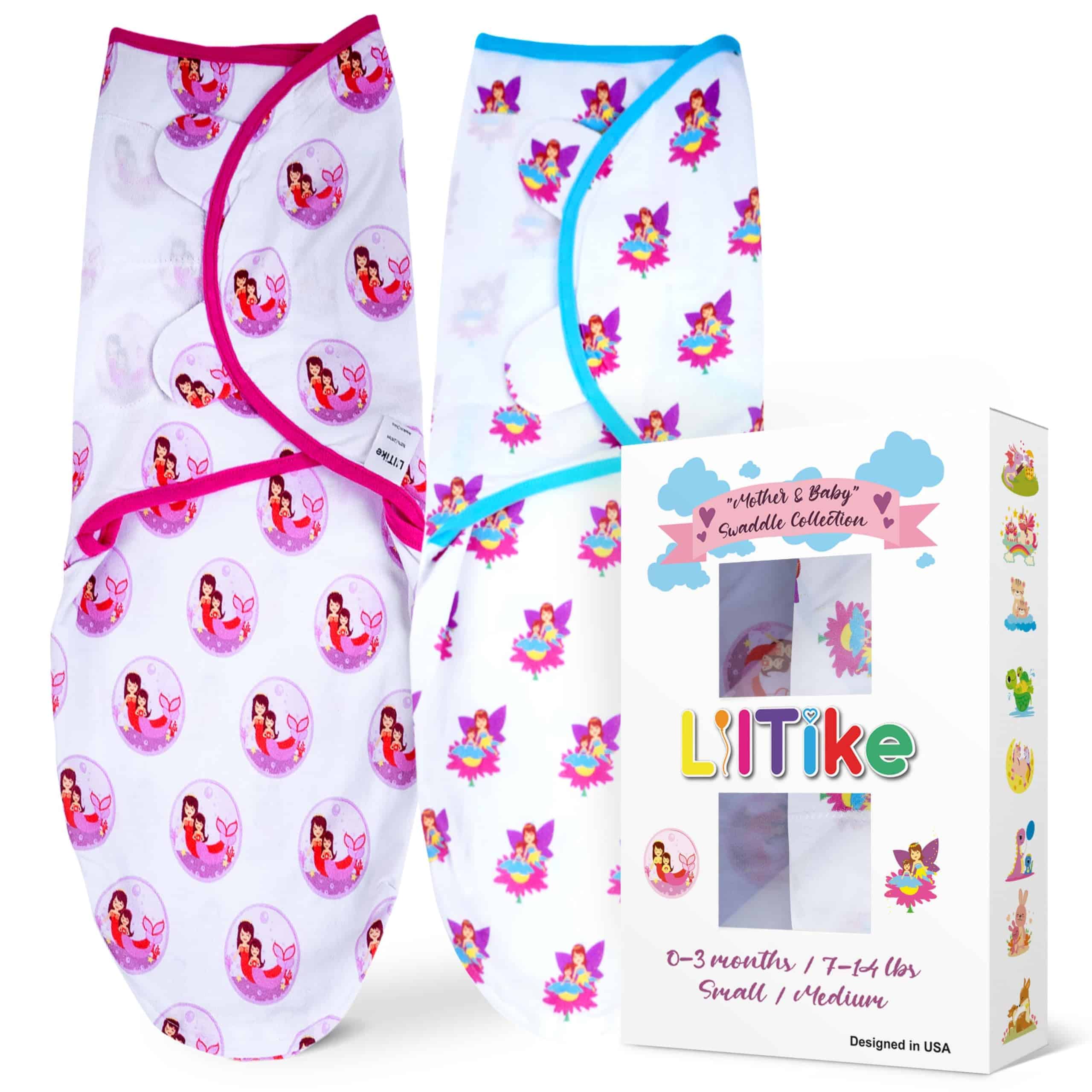 Swaddle LilTike - Colección Mamá y Bebé, Talla S/M, Paquete