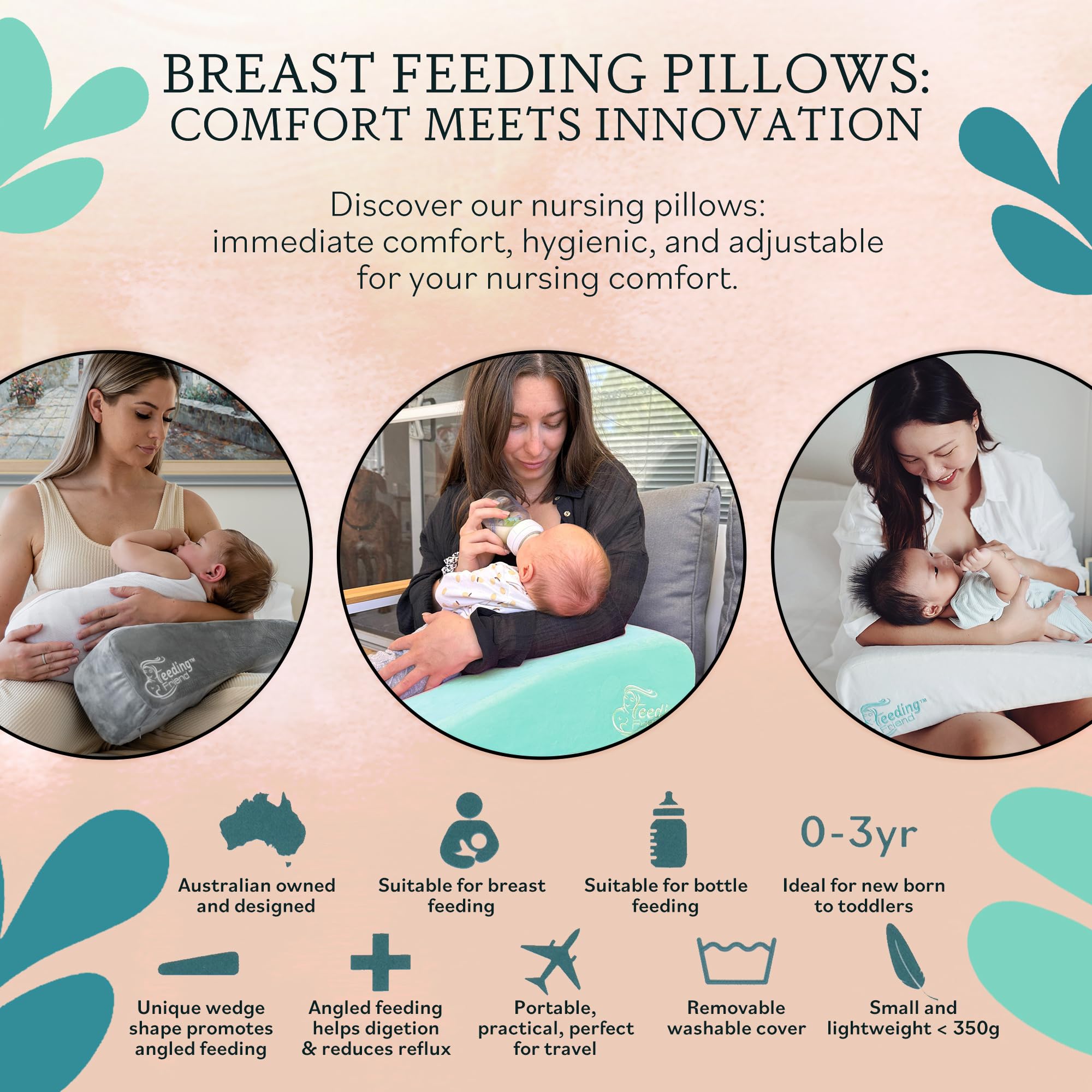 Cojín de Lactancia - Almohada de Lactancia para Amamantar y - Imagen 6