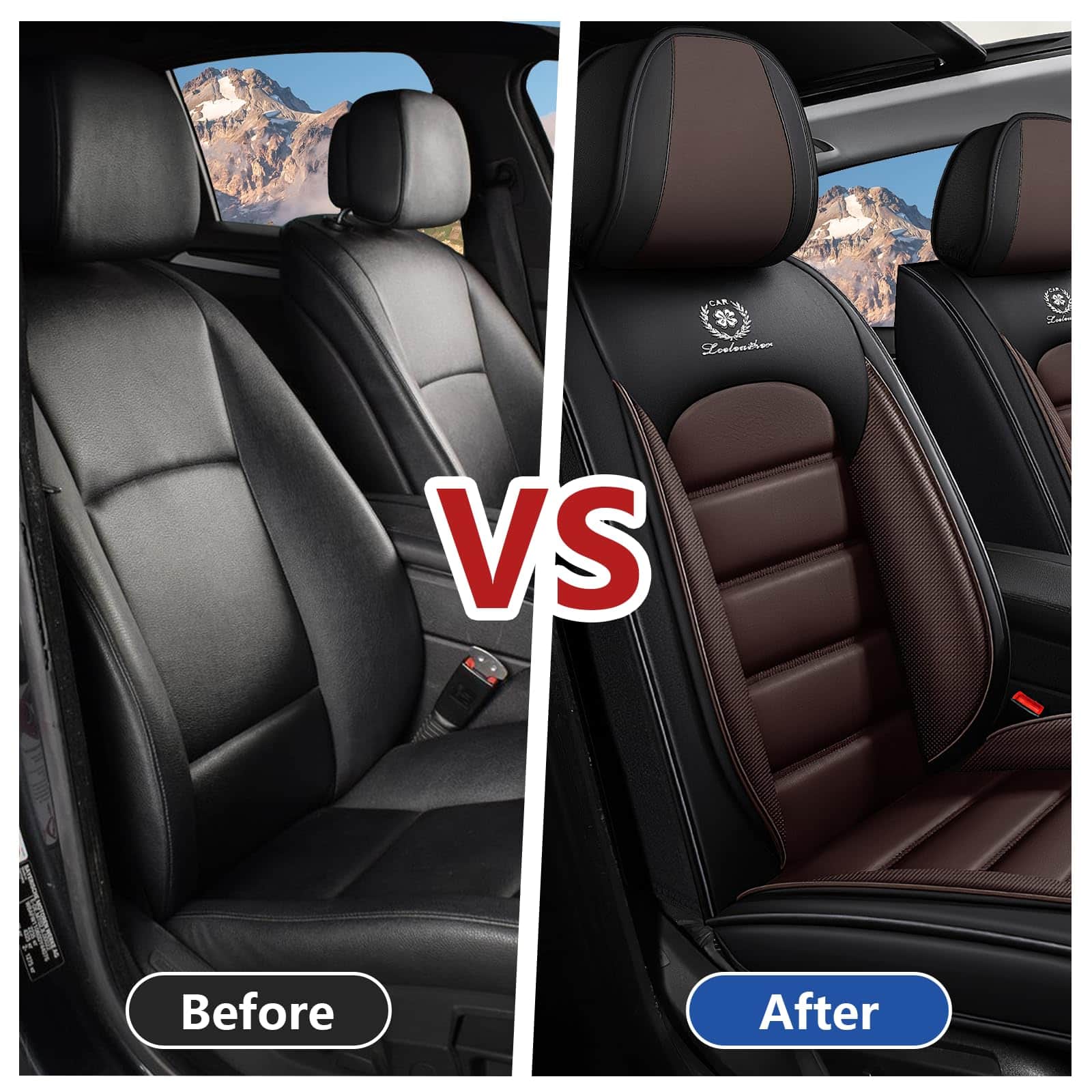 Fundas de asiento para auto MORELEATHER Fit para BMW 328i - Imagen 8