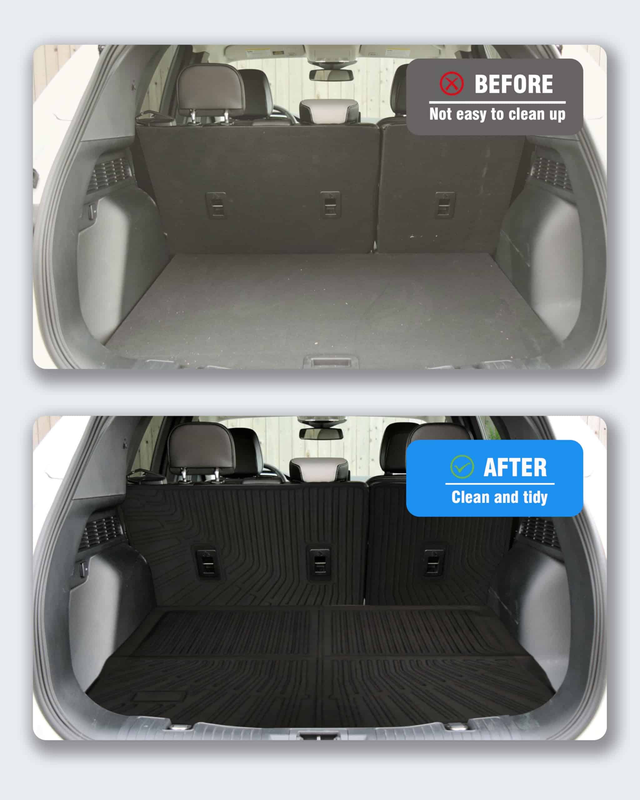 ZQULOYO Forros de maletero trasero para Ford Escape - Imagen 3