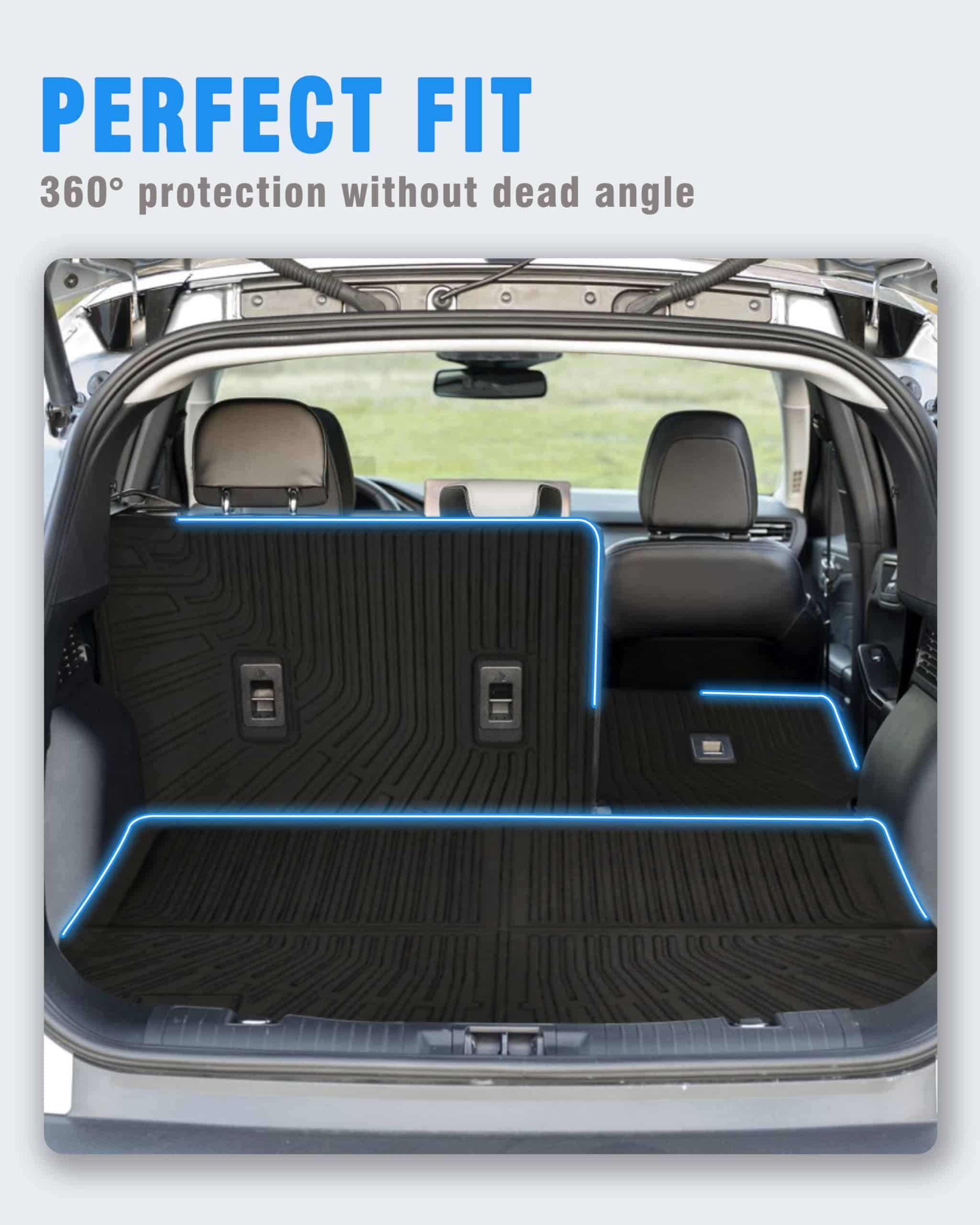 ZQULOYO Forros de maletero trasero para Ford Escape - Imagen 4