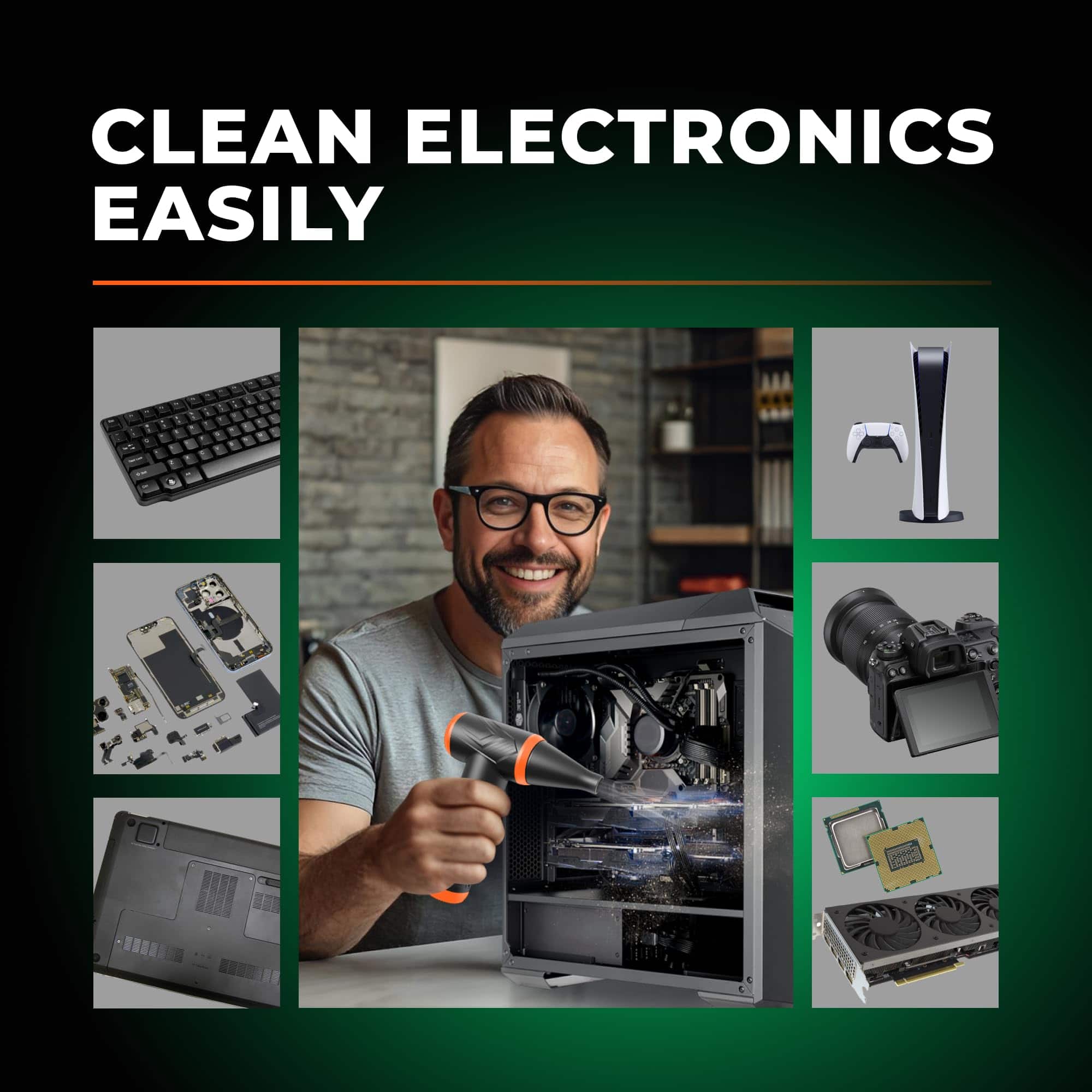 Soplador de Aire Comprimido Eléctrico 150,000 RPM con Gel - Imagen 5