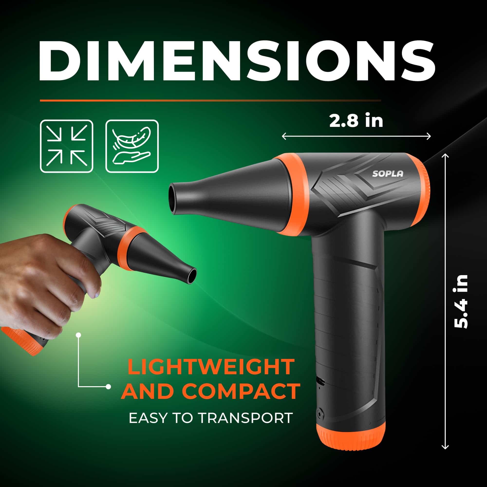 Soplador de Aire Comprimido Eléctrico 150,000 RPM con Gel - Imagen 4