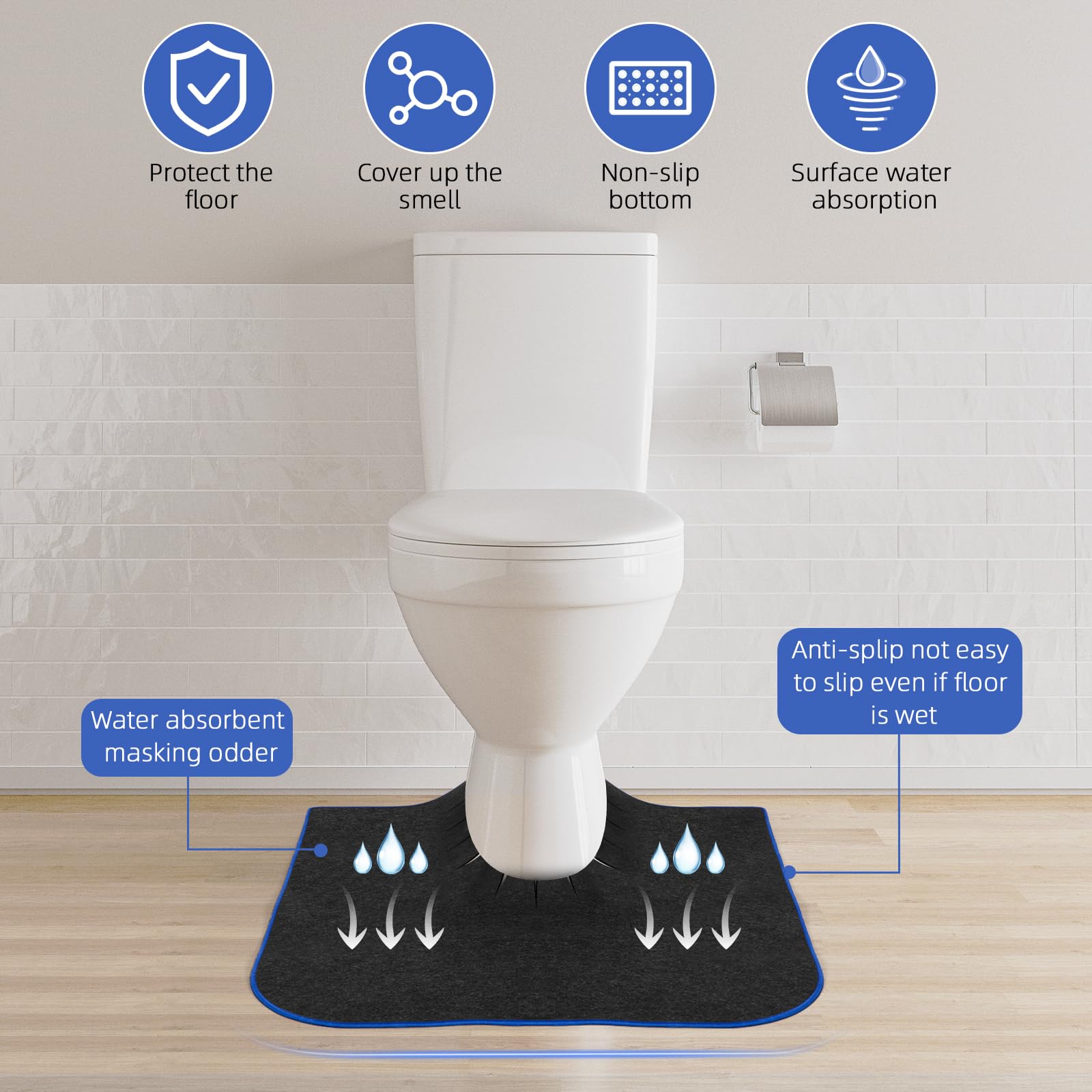 Tapetes de Entrenamiento de Orinal Redondo Mejorado para - Imagen 5