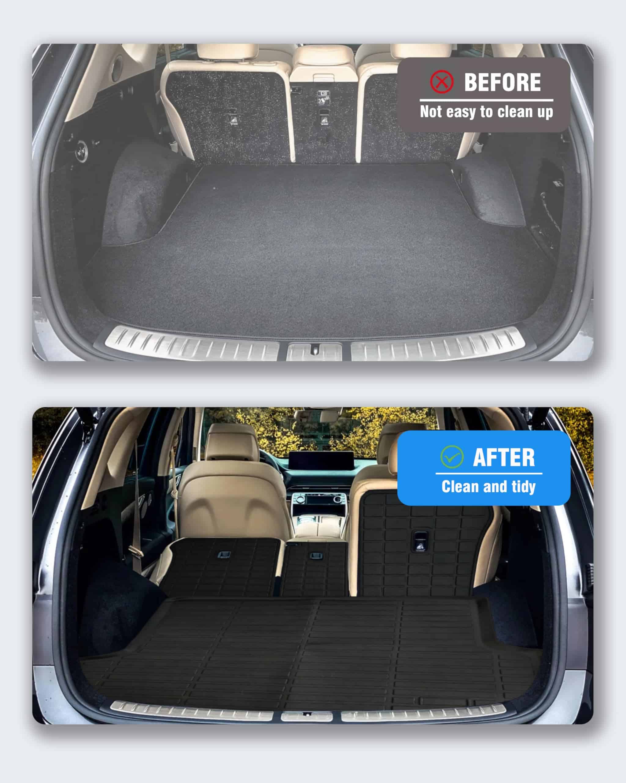 ZQULOYO Forros de carga y tapete para respaldo para - Imagen 3