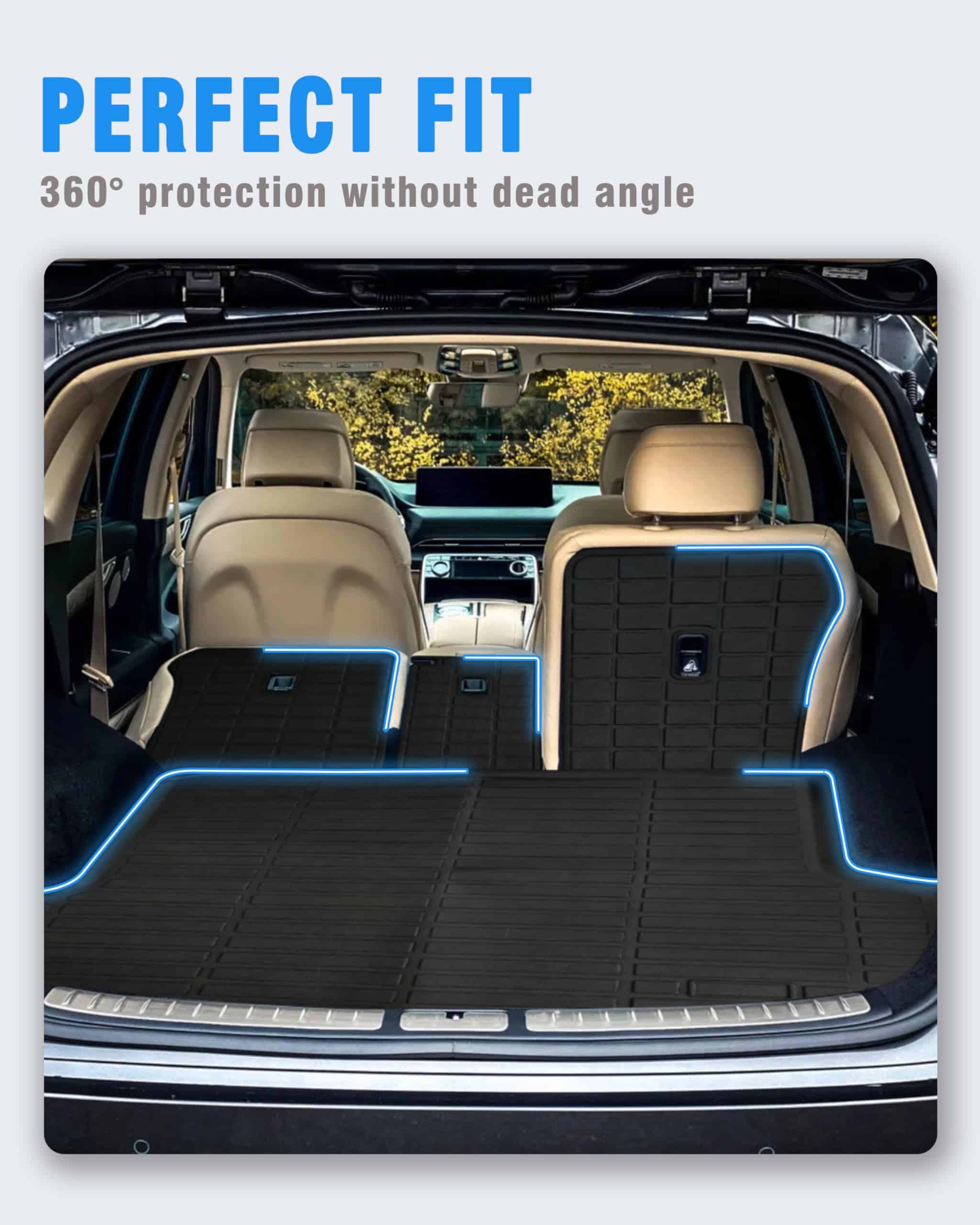 ZQULOYO Forros de carga y tapete para respaldo para - Imagen 4