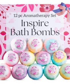 EvolutionUSA Juego de 12 Bombas de Baño Inspire para