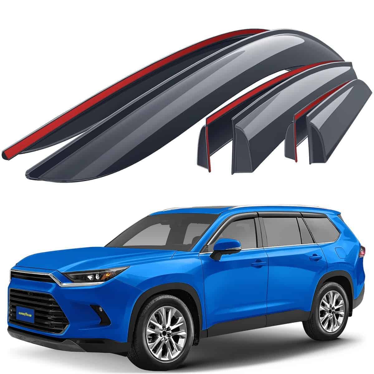 Deflectores de ventanas irrompibles Goodyear -Humo Premium