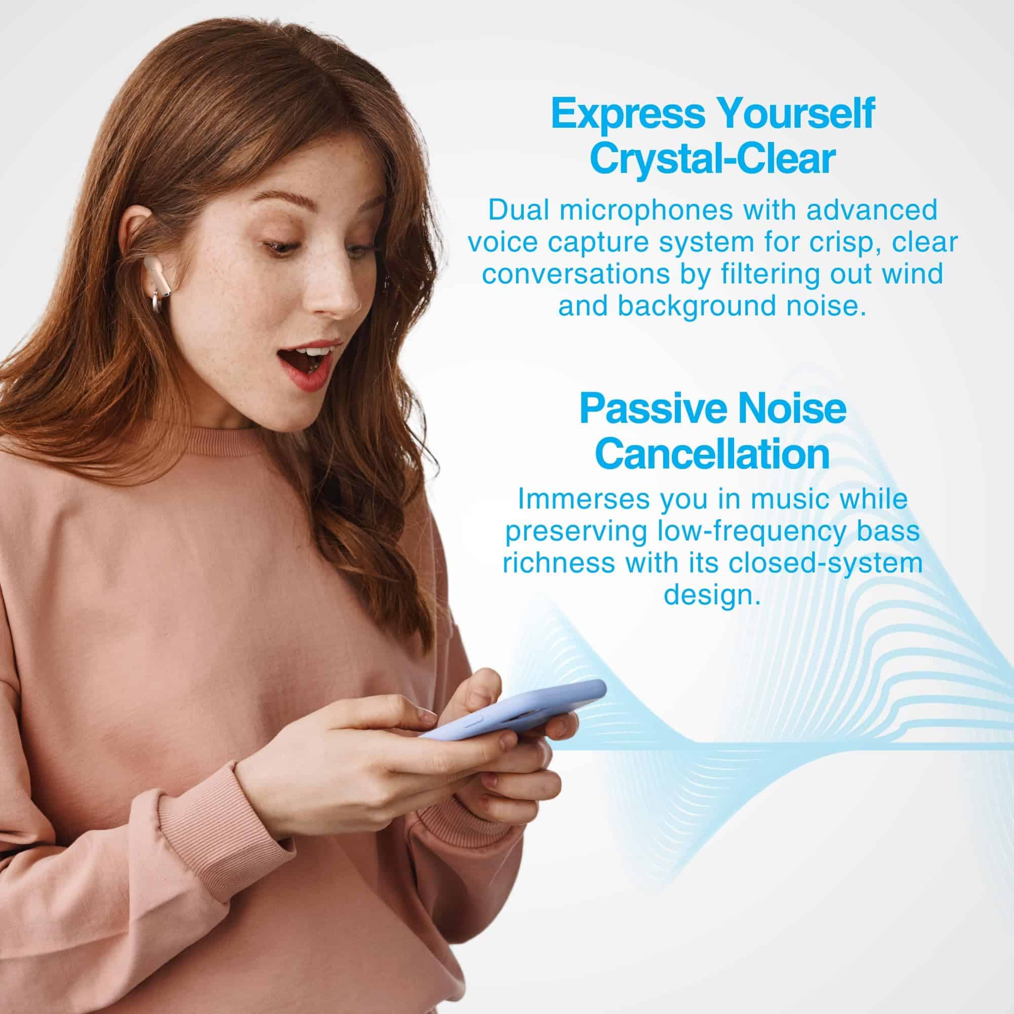 Audífonos inalámbricos con cancelación de ruido verdadero - Imagen 5