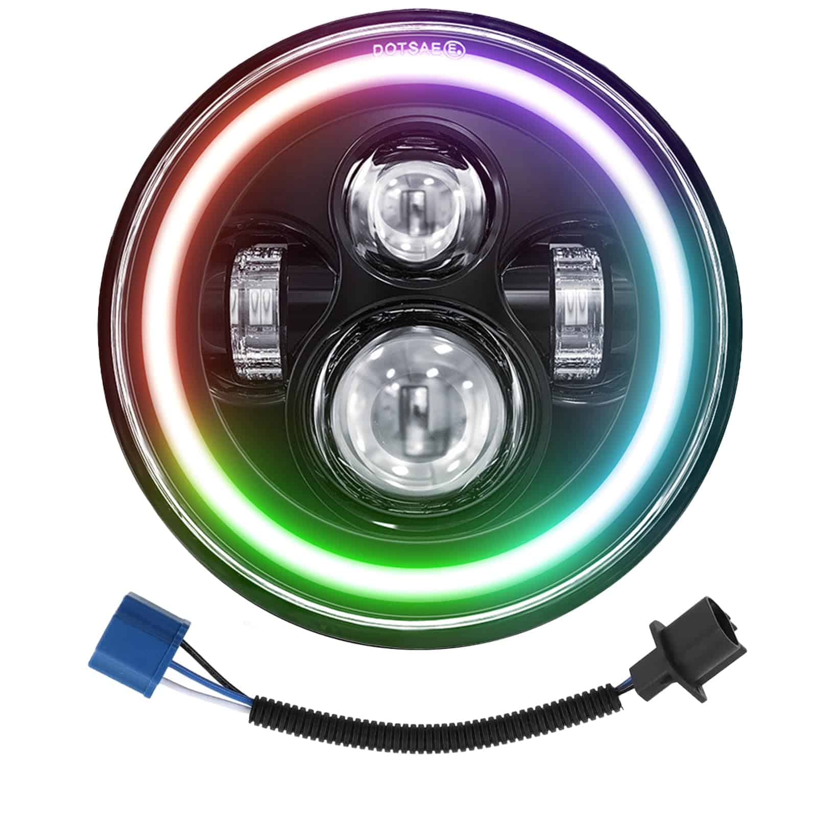 Faros LED de 7 pulgadas para Motocicleta Harley Davidson