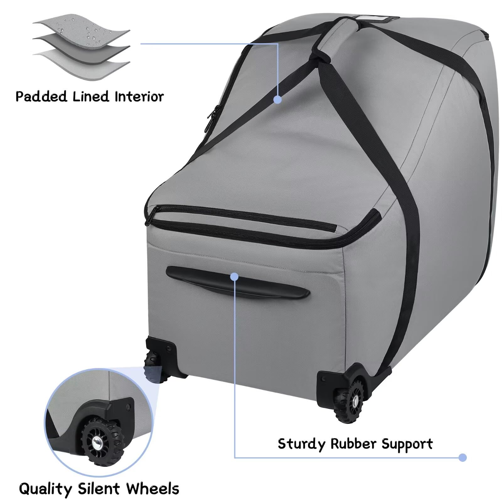 Bolsas para asientos de automóvil SCTEL para viajes aéreos, - Imagen 7