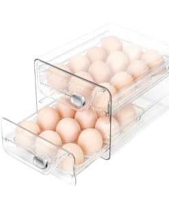 Organizador de huevos Obsoorth para refrigerador 24, 2