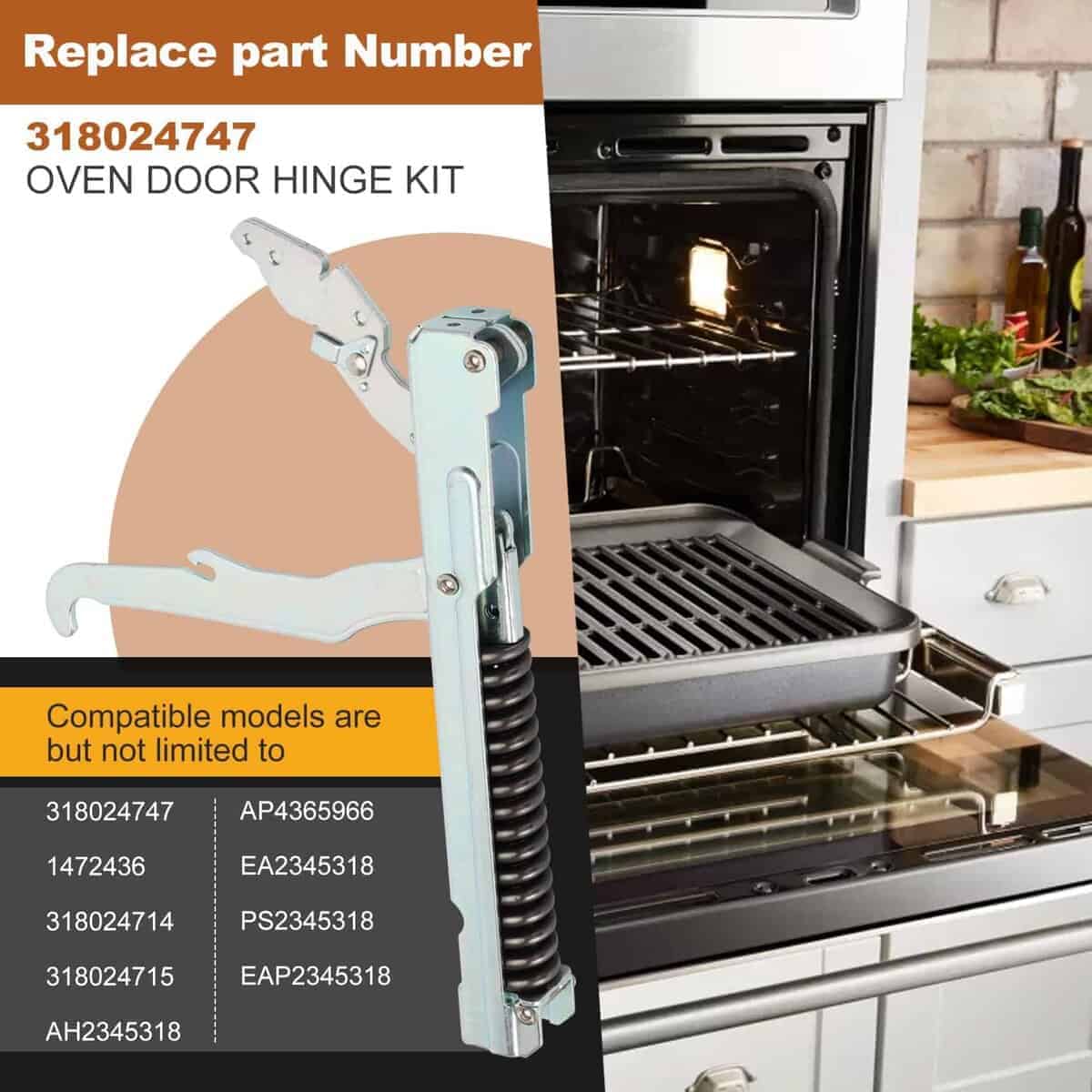 Yendse 318024747 & 318024715 Bisagra de Puerta de Horno, - Imagen 5