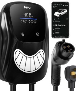 Cargador de Vehículo Eléctrico Tera J1772: -Negro