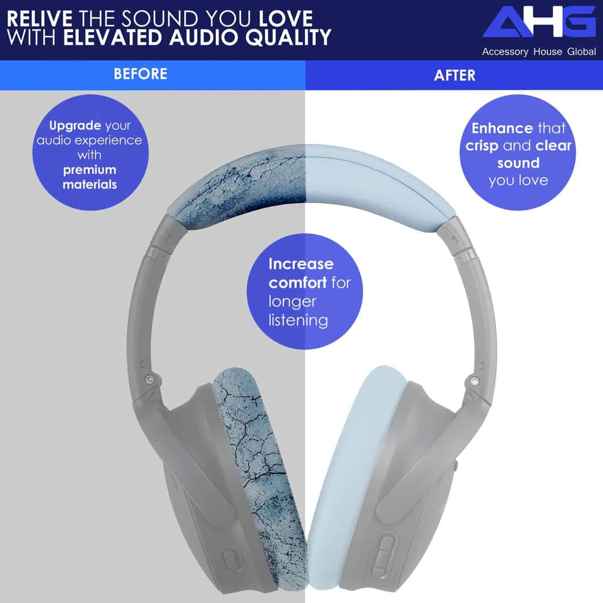 AHG Accessory House Global Almohadilla de reemplazo para - Imagen 5