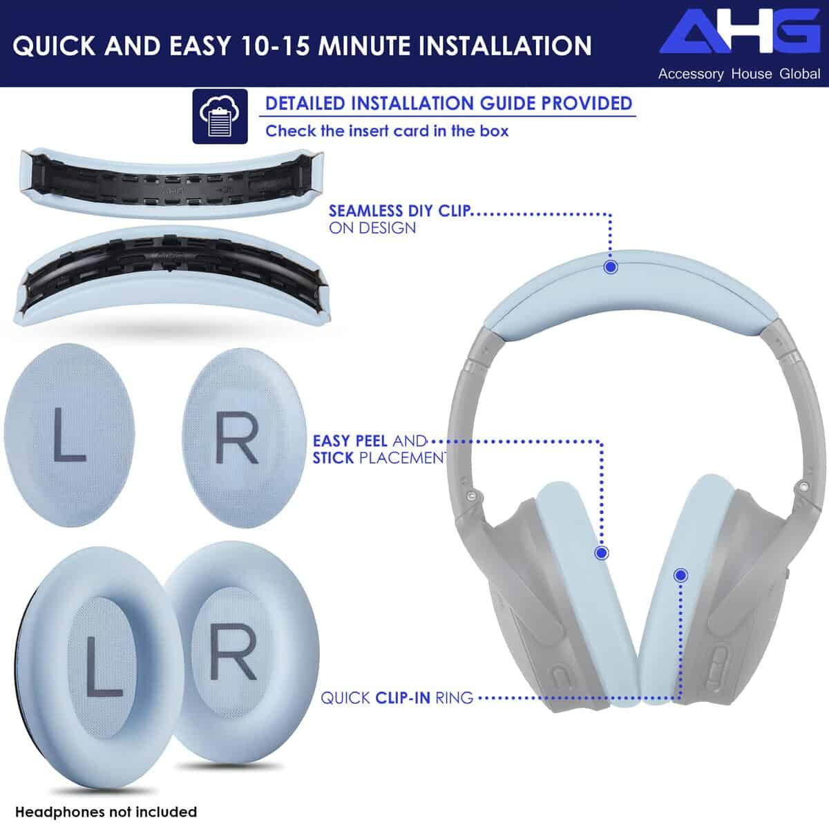 AHG Accessory House Global Almohadilla de reemplazo para - Imagen 9