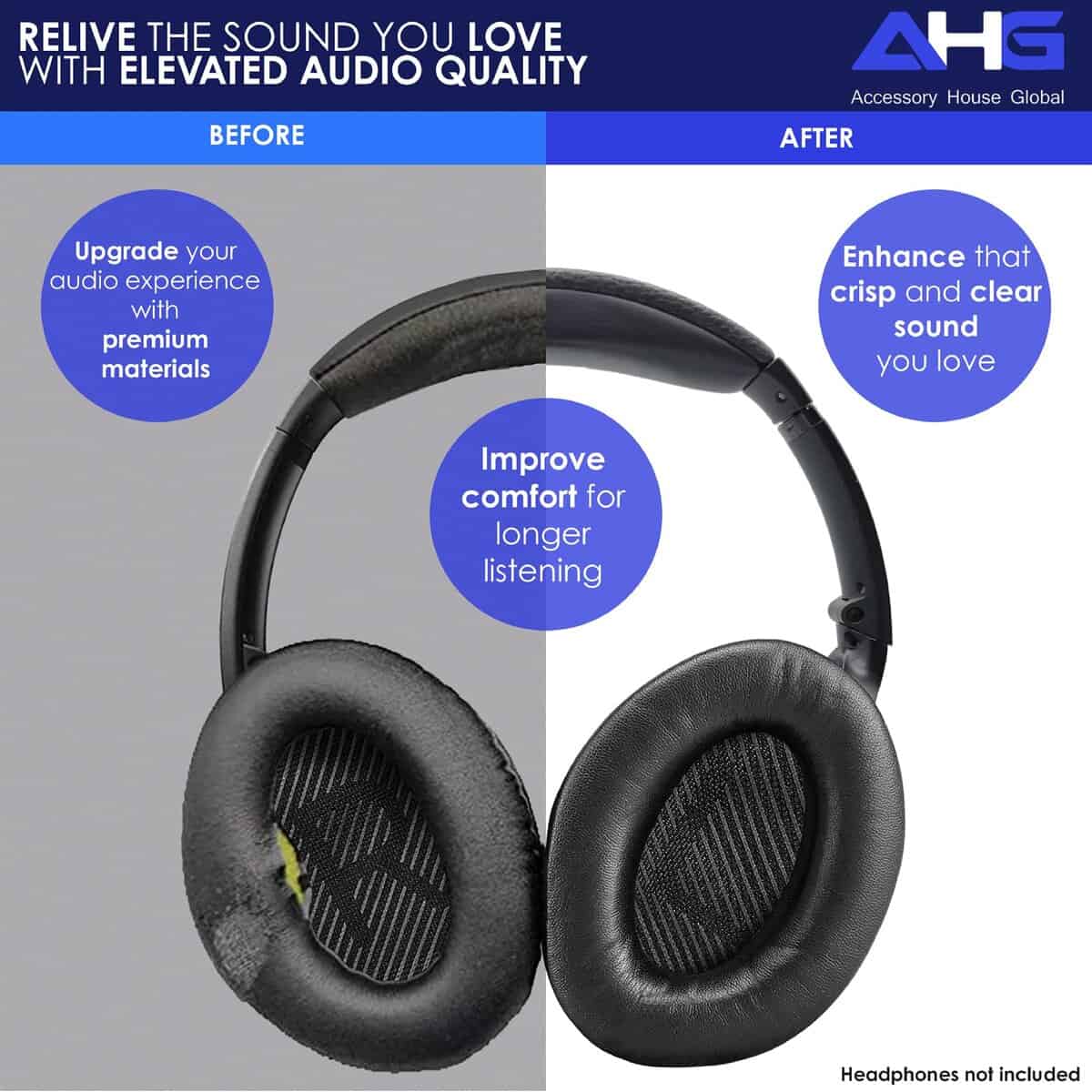 AHG Accesorio House Global Kit de Almohadilla para Oído y - Imagen 5