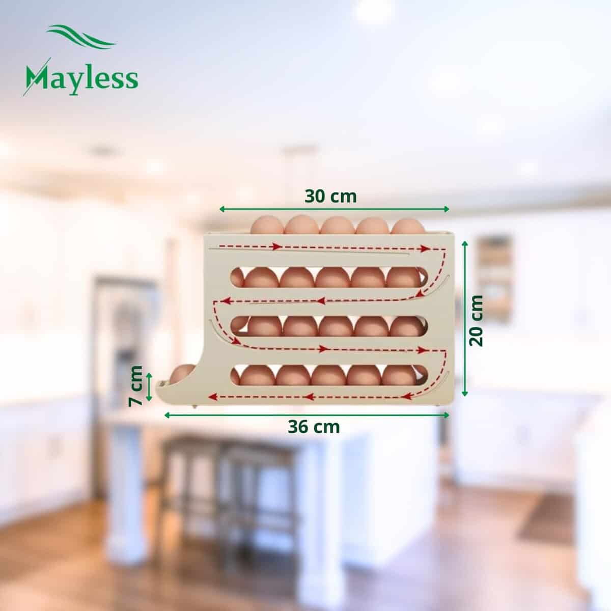 Organizador de Huevos Automático para Refrigerador MAYLESS, - Imagen 8