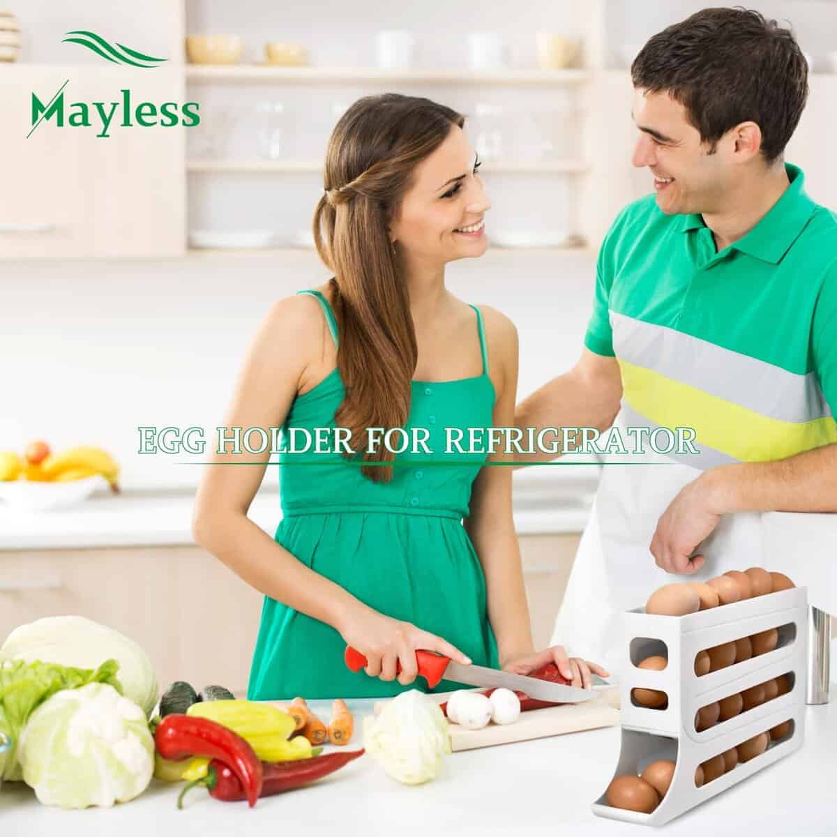 Organizador de Huevos Automático para Refrigerador MAYLESS, - Imagen 3