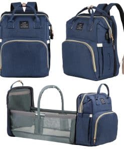 OMBRAT Mochila para Pañales, con Estación de Cambio, Bolso