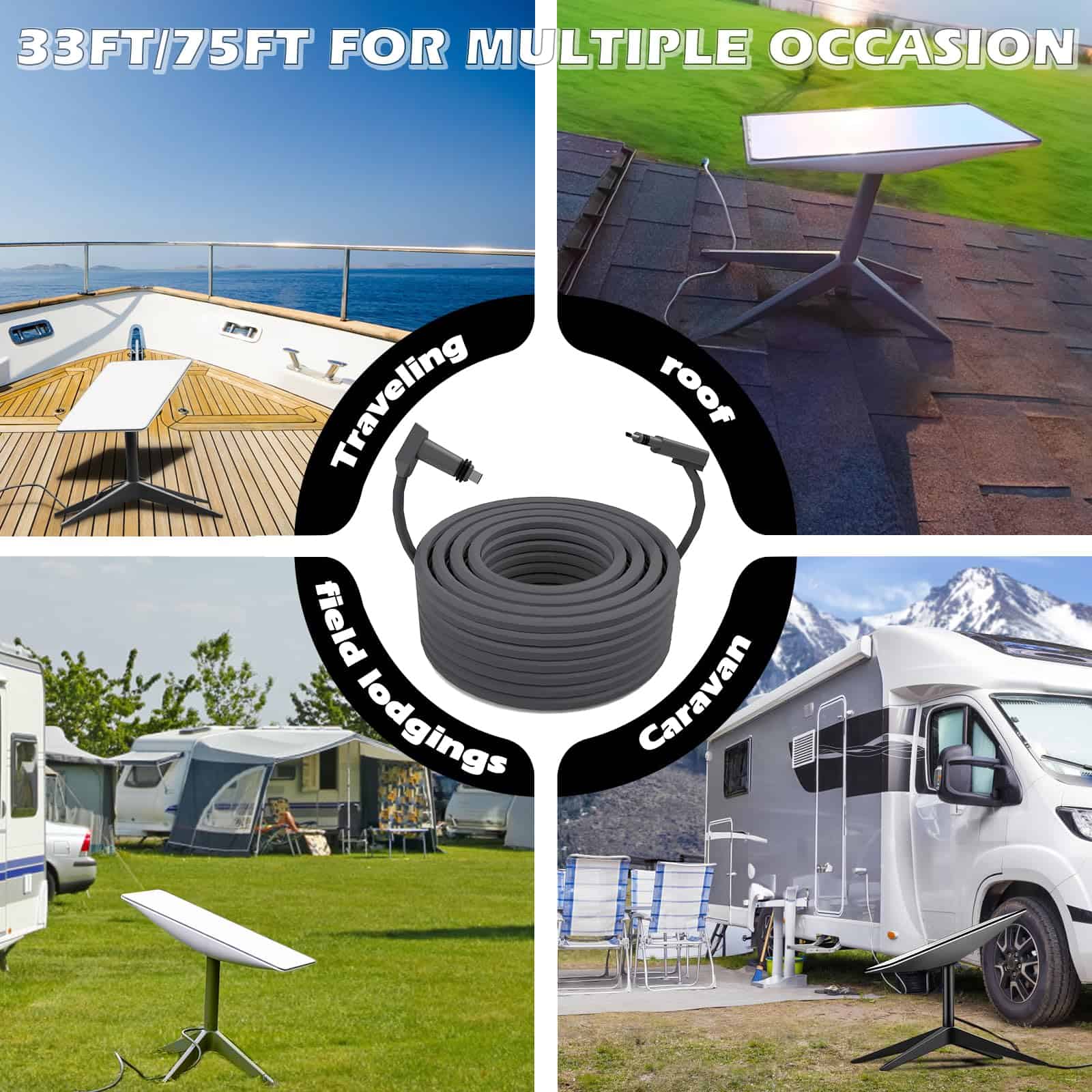 Cable de extensión SPIDERCAMP 75FT Starlink - Kit de - Imagen 7