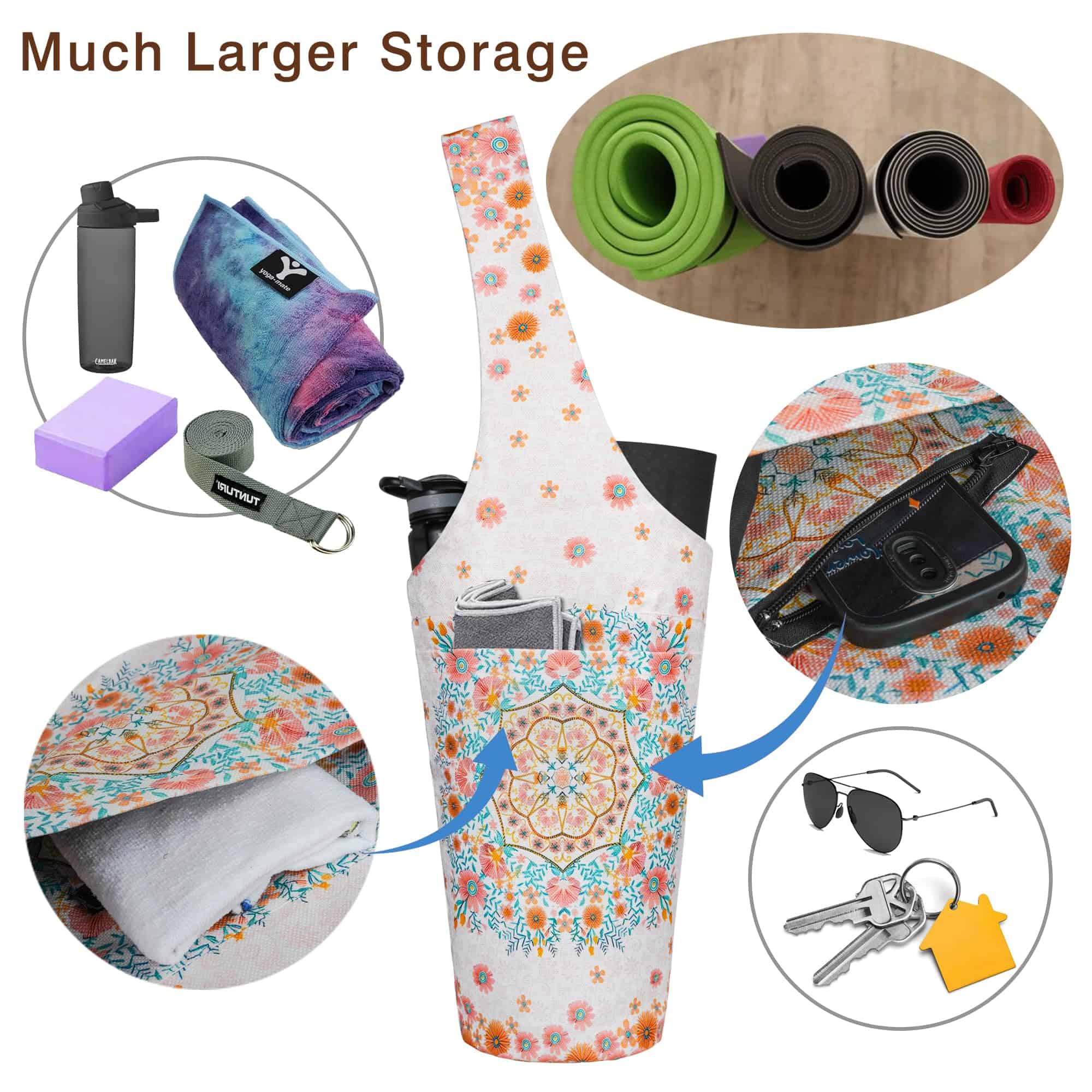 Bolsa de Yoga BagYG - Bolso Largo con Bolsillos - Guarda - Imagen 7