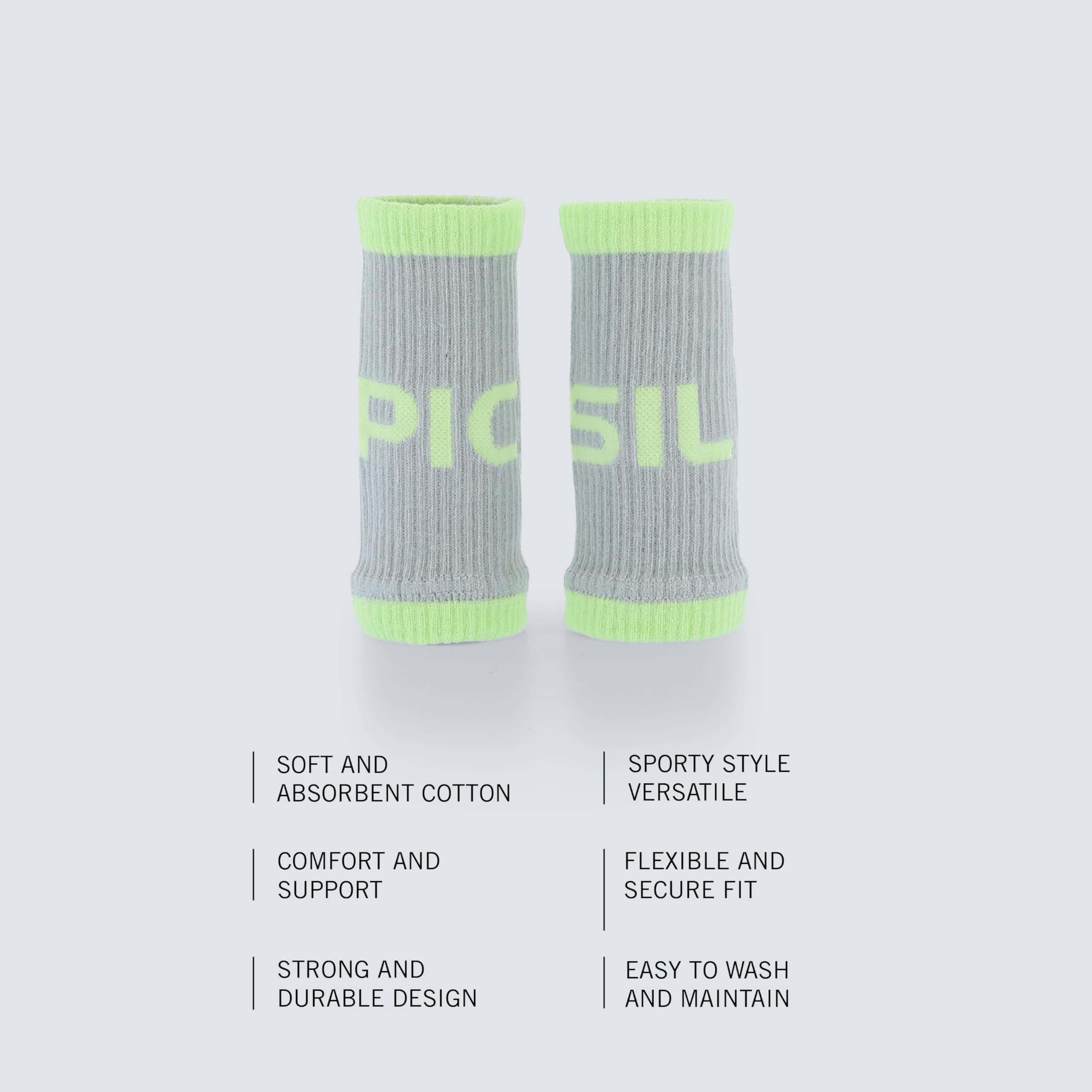 PICSIL Bandas de Muñeca de Algodón, Absorbentes y Elásticas - Imagen 4