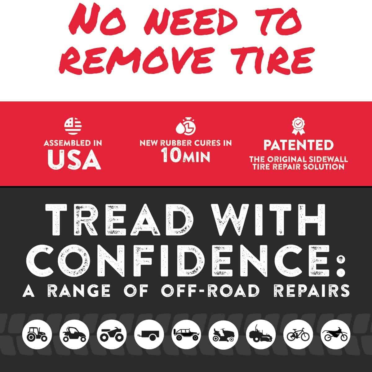 Kit de reparación de neumáticos todoterreno GlueTread - Imagen 6