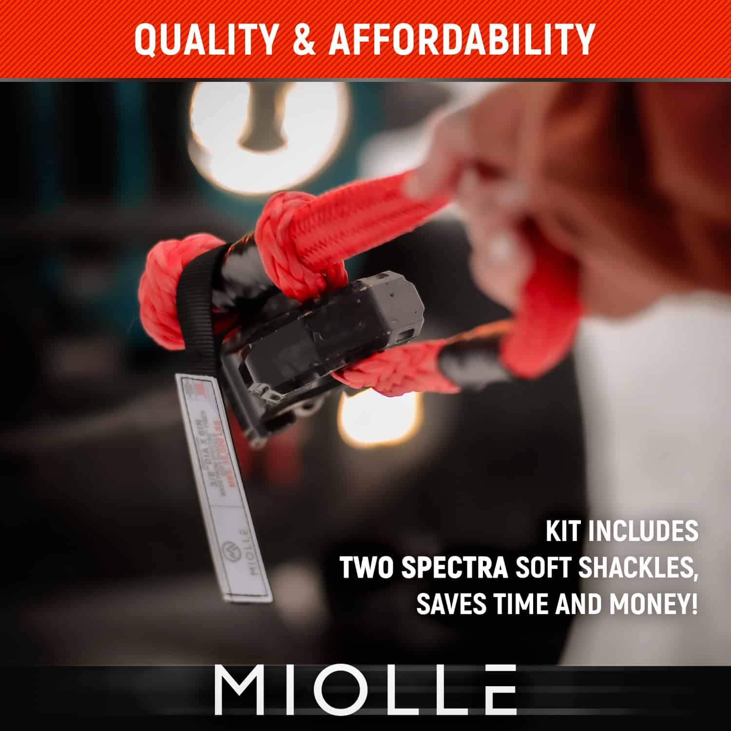 MiolleGear Soft Shackles 3/4x77 pulgadas Spectra USA para - Imagen 5