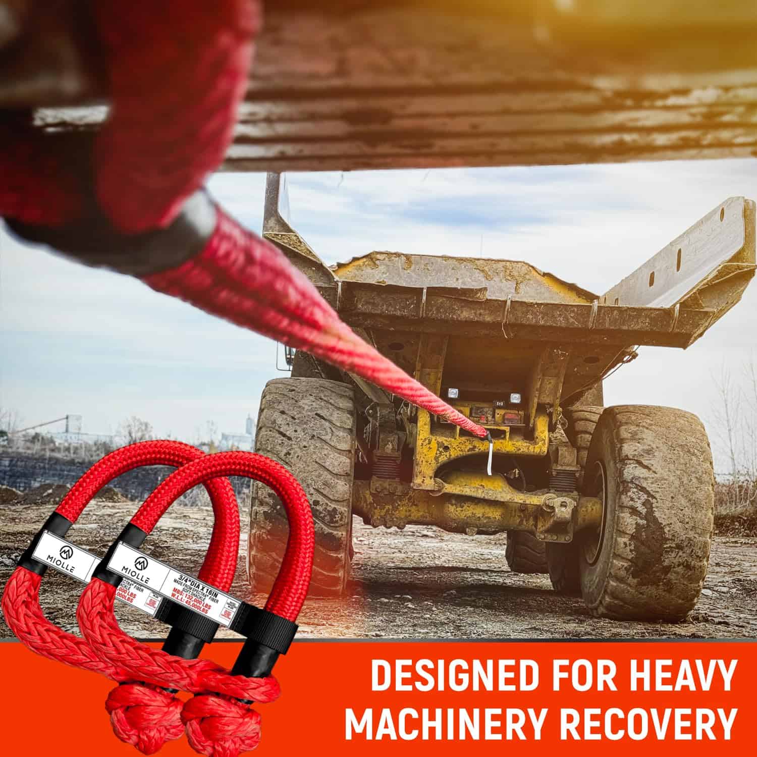 MiolleGear Soft Shackles 3/4x77 pulgadas Spectra USA para - Imagen 3