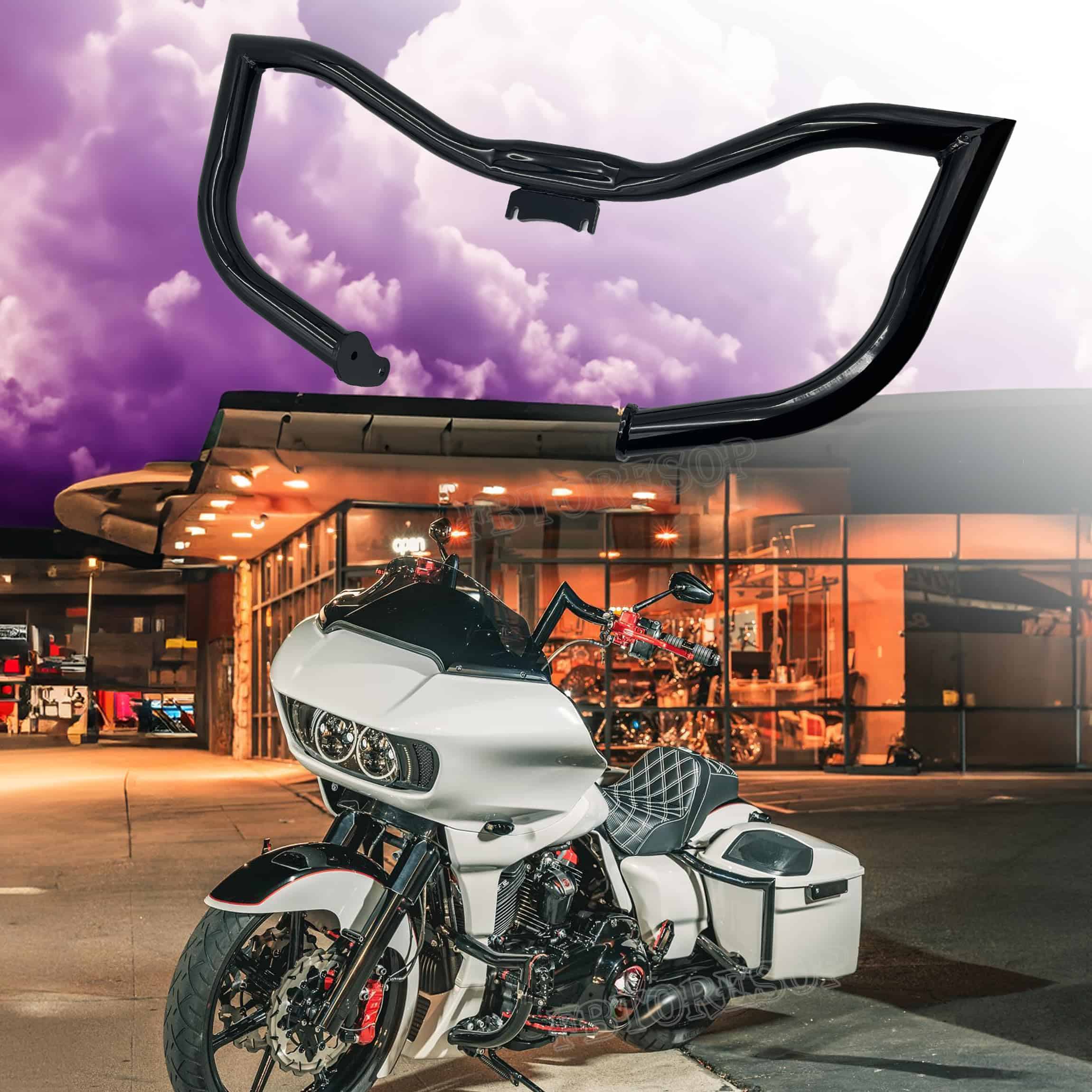 Protector de motor estilo Chopped para Harley Road Glide - Imagen 3