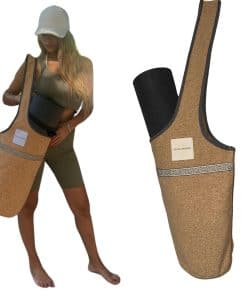 Bolsa de yoga de corcho; bolsas y porta mat de yoga para